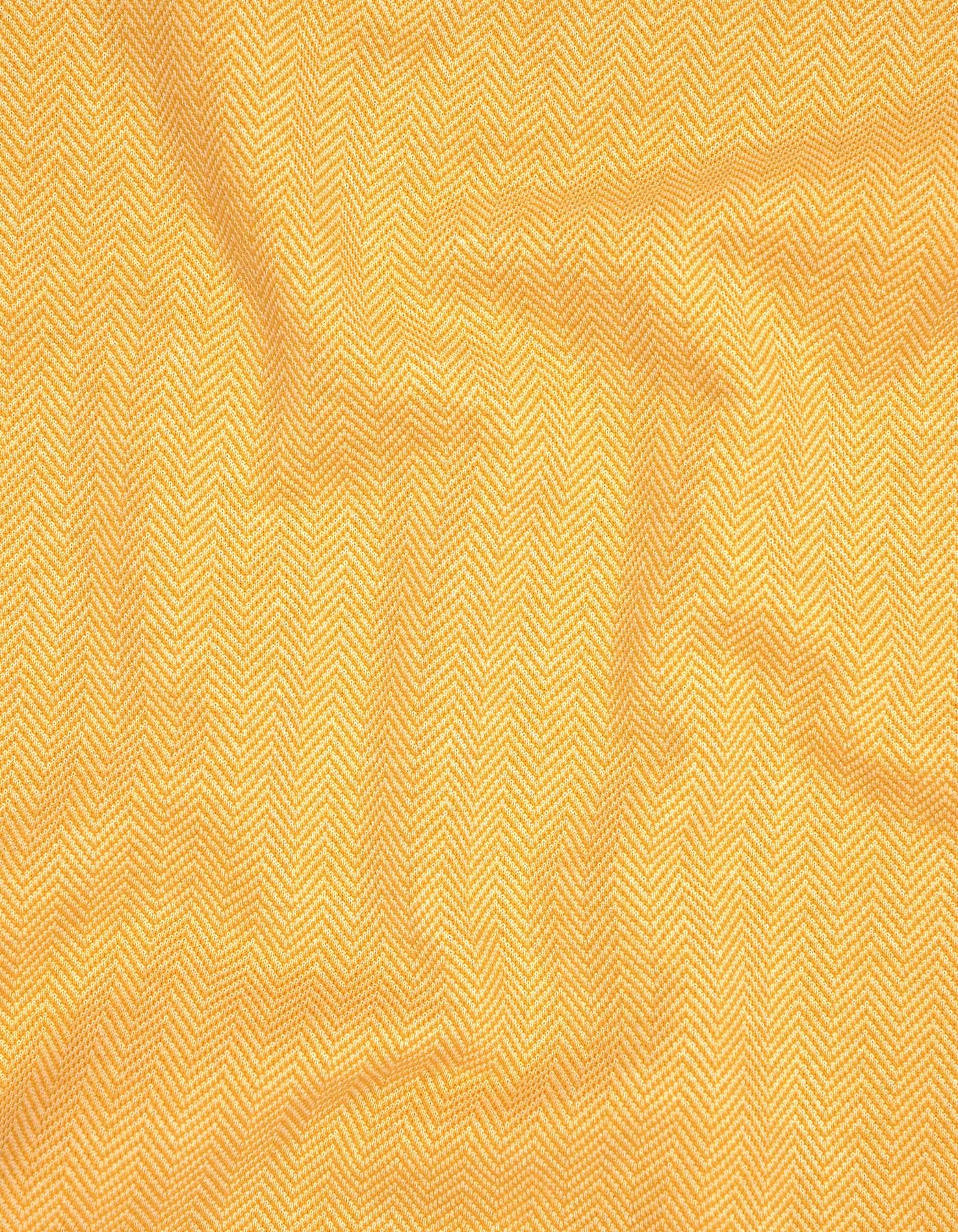 Amber Haze Plain Band Collar T-shirt - Image 5