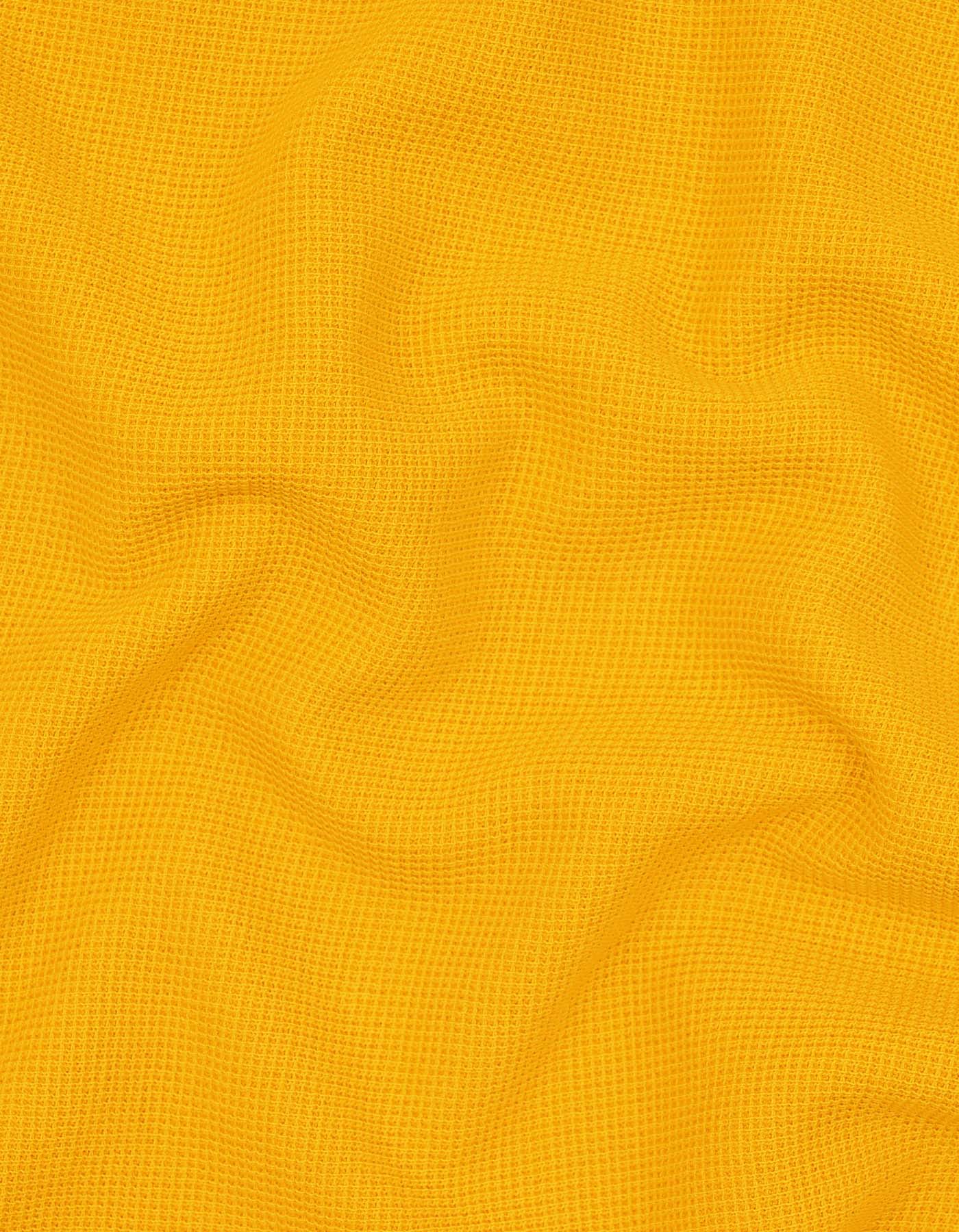 Amber Haze Textured Relax Fit Crew Neck T-Shirt - Image 6