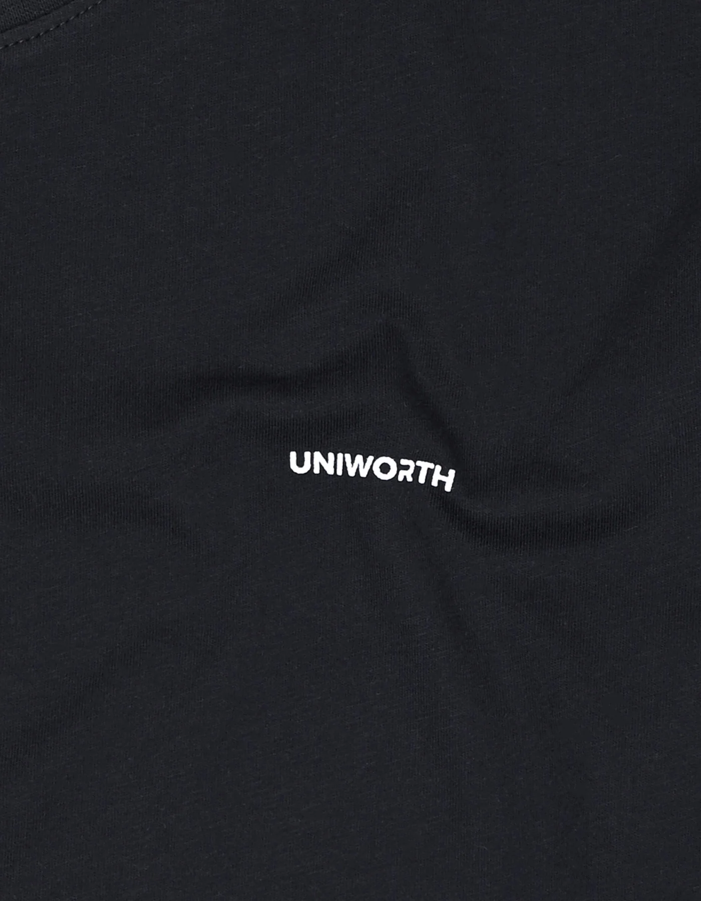 Black Plain Basic Tee - Image 4