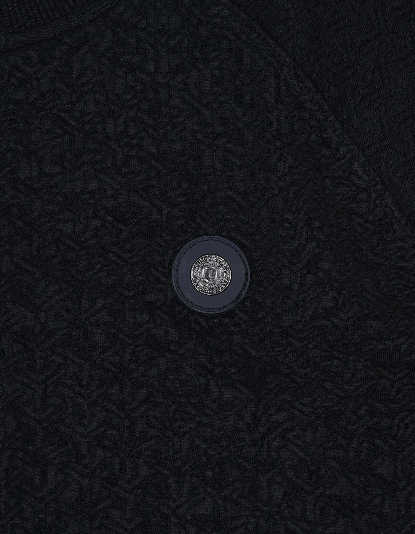 Black Texture Full Zipper - Image 5