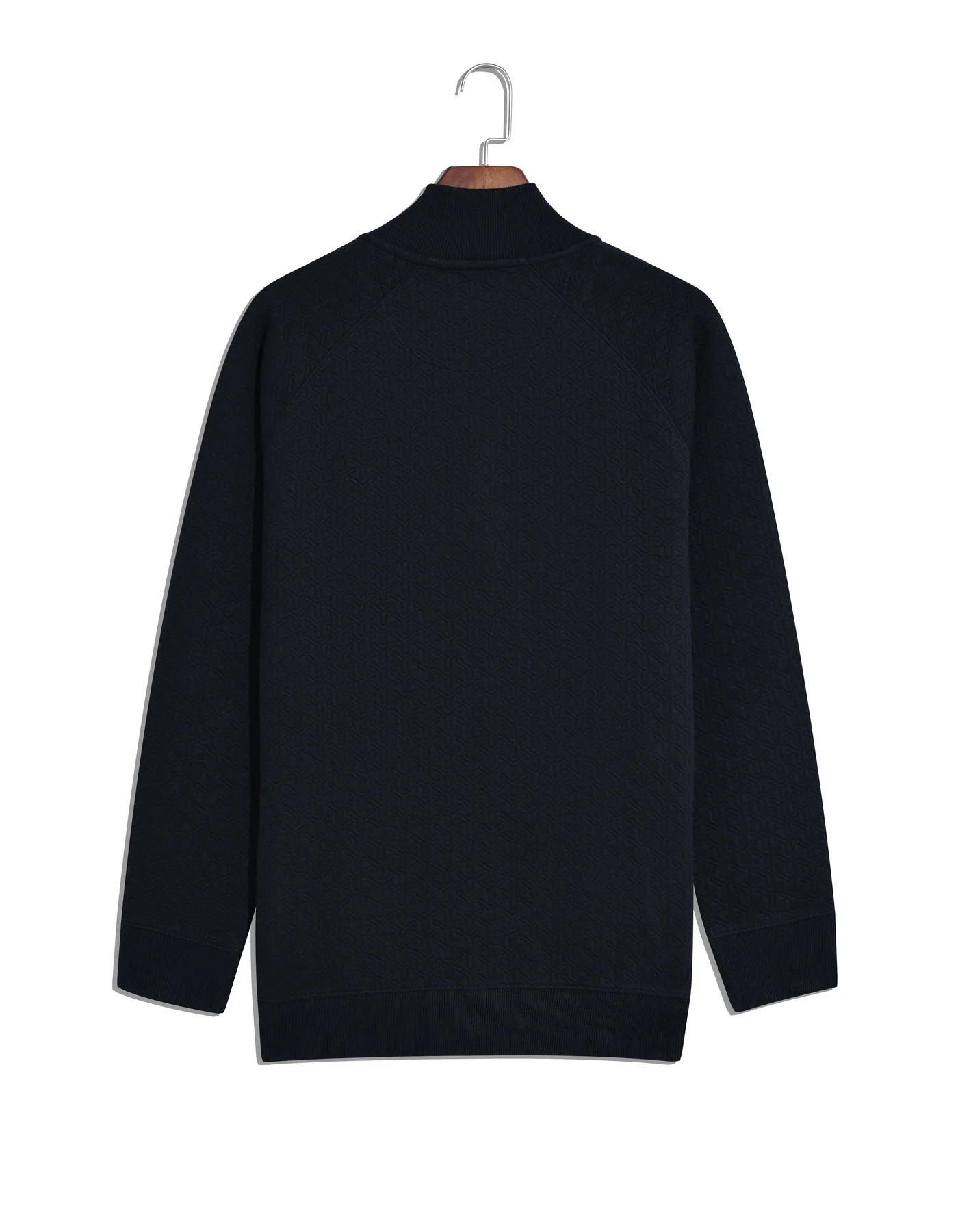Black Texture Full Zipper - Image 7