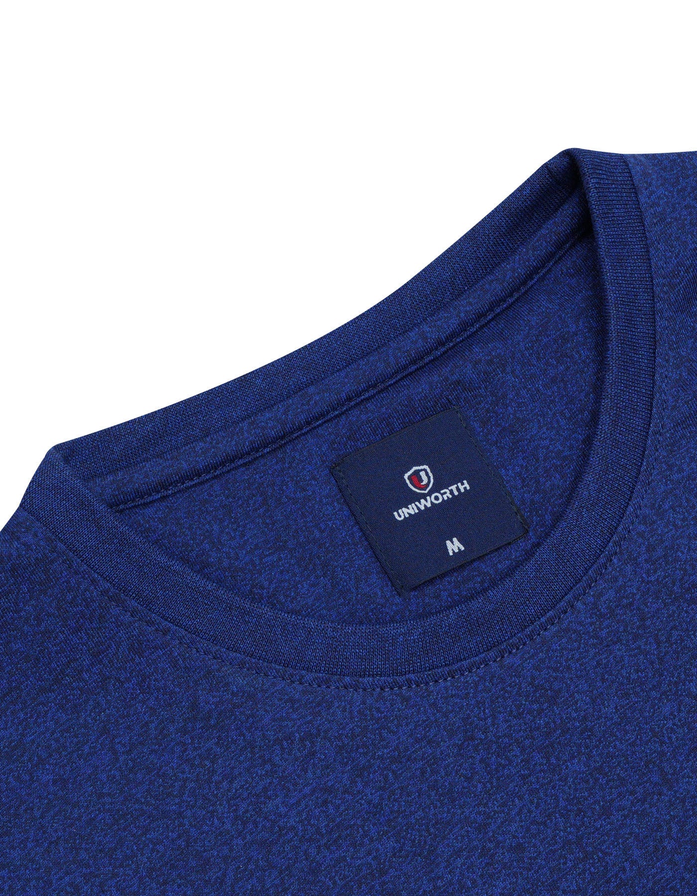 Blue Printed Crew Neck T-shirt - Image 3