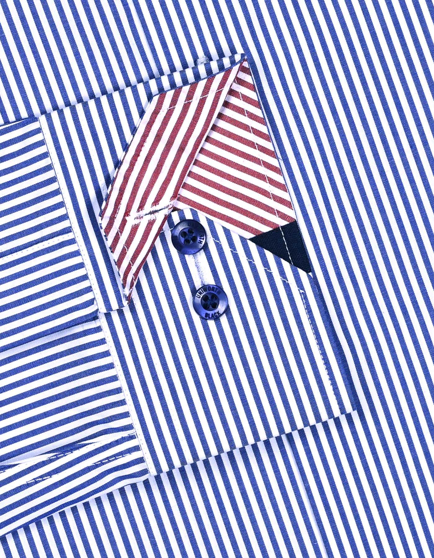 Blue Stripe Classic Fit Shirt - Image 3
