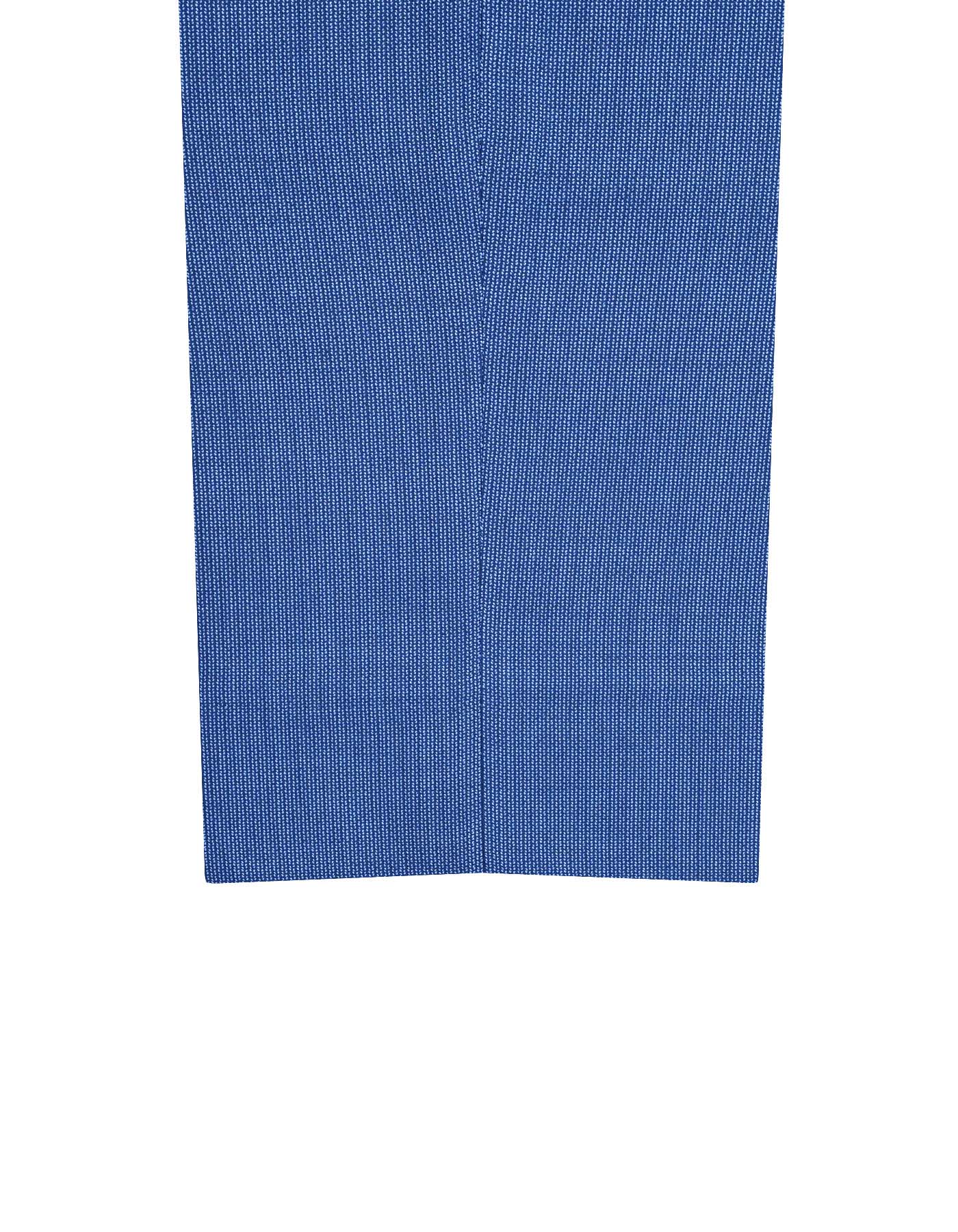 Blue Texture Tailored Smart Fit Formal Trouser - Image 3