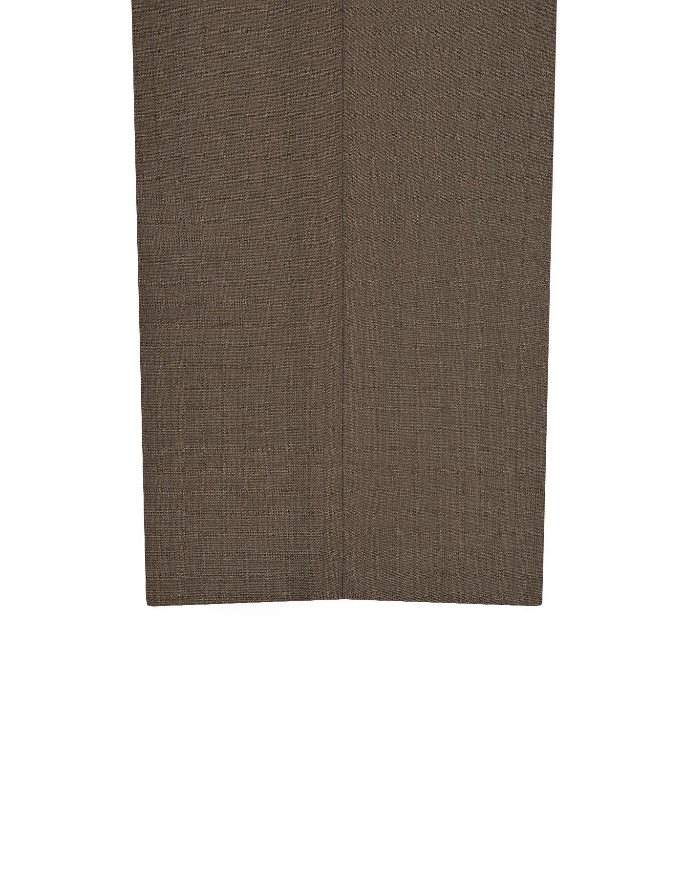 Brown Texture Tailored Smart Fit Formal Trouser - Image 3