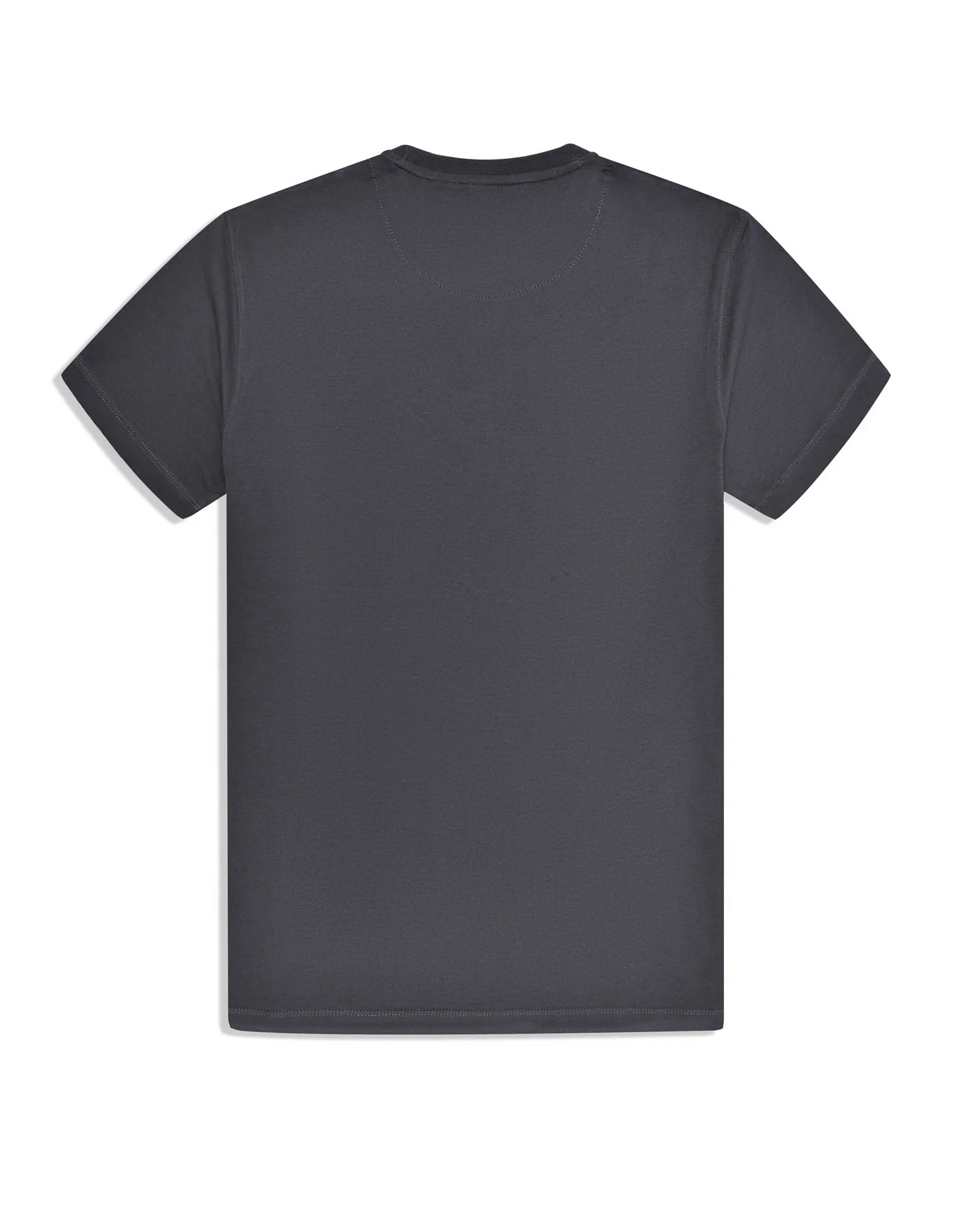 Charcoal Plain Basic Tee - Image 5