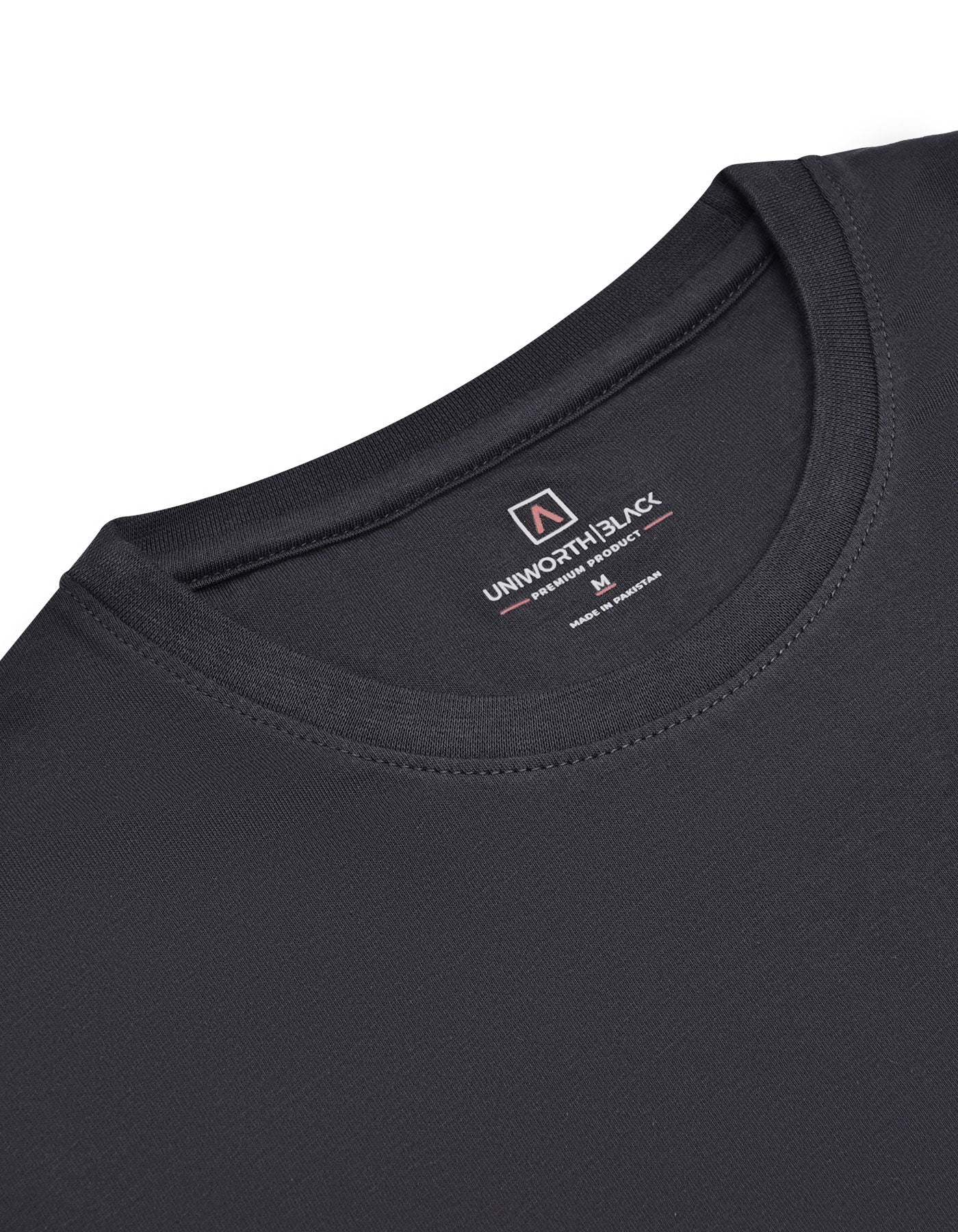 Charcoal Plain Premium Tee - Image 4