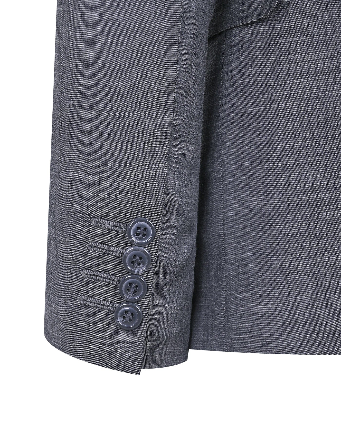 Charcoal Texture Classic Fit Suit - Image 4