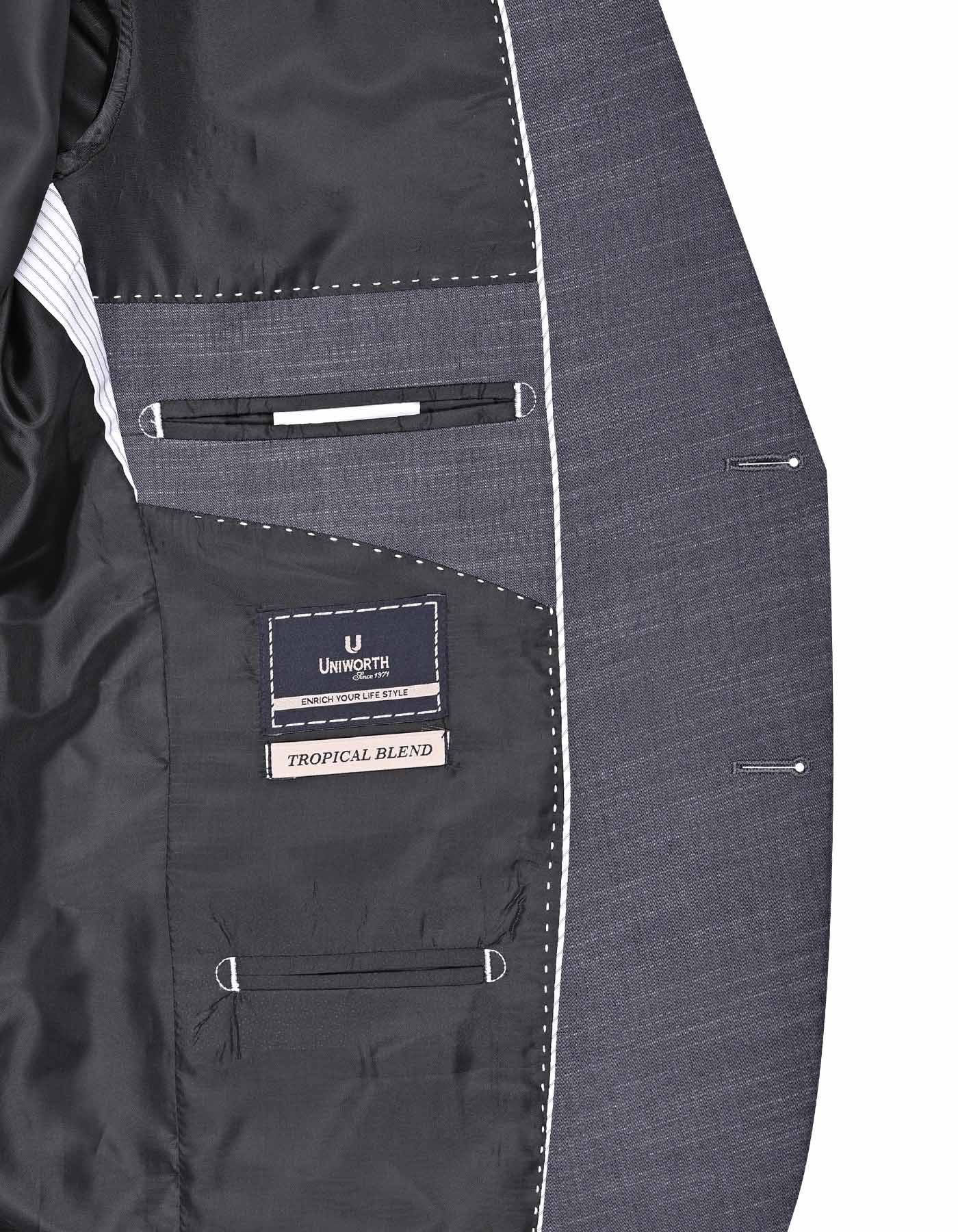 Charcoal Texture Tailored Smart Fit Suit - Image 5