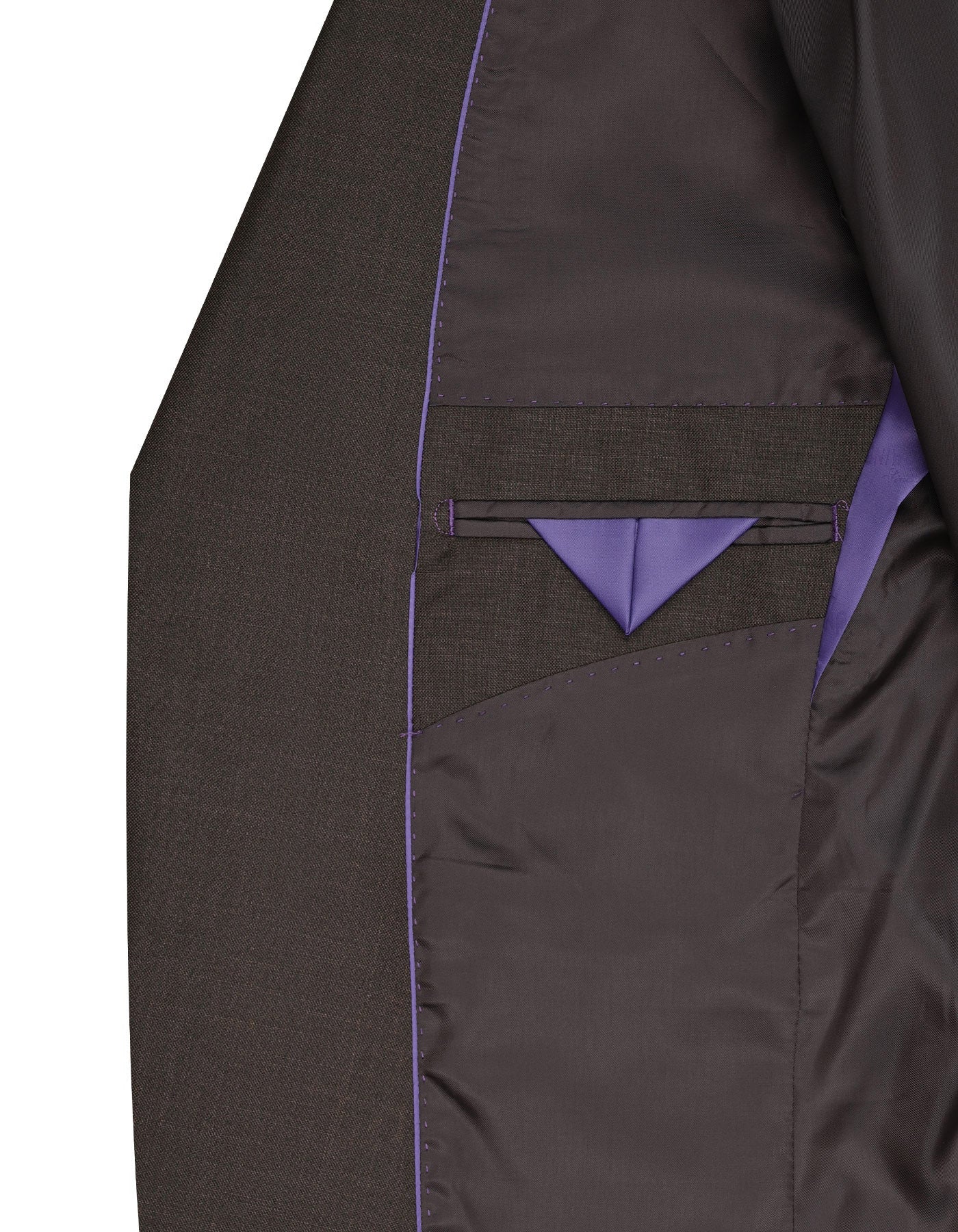 Chocolate Texture Classic Fit Suit - Image 6