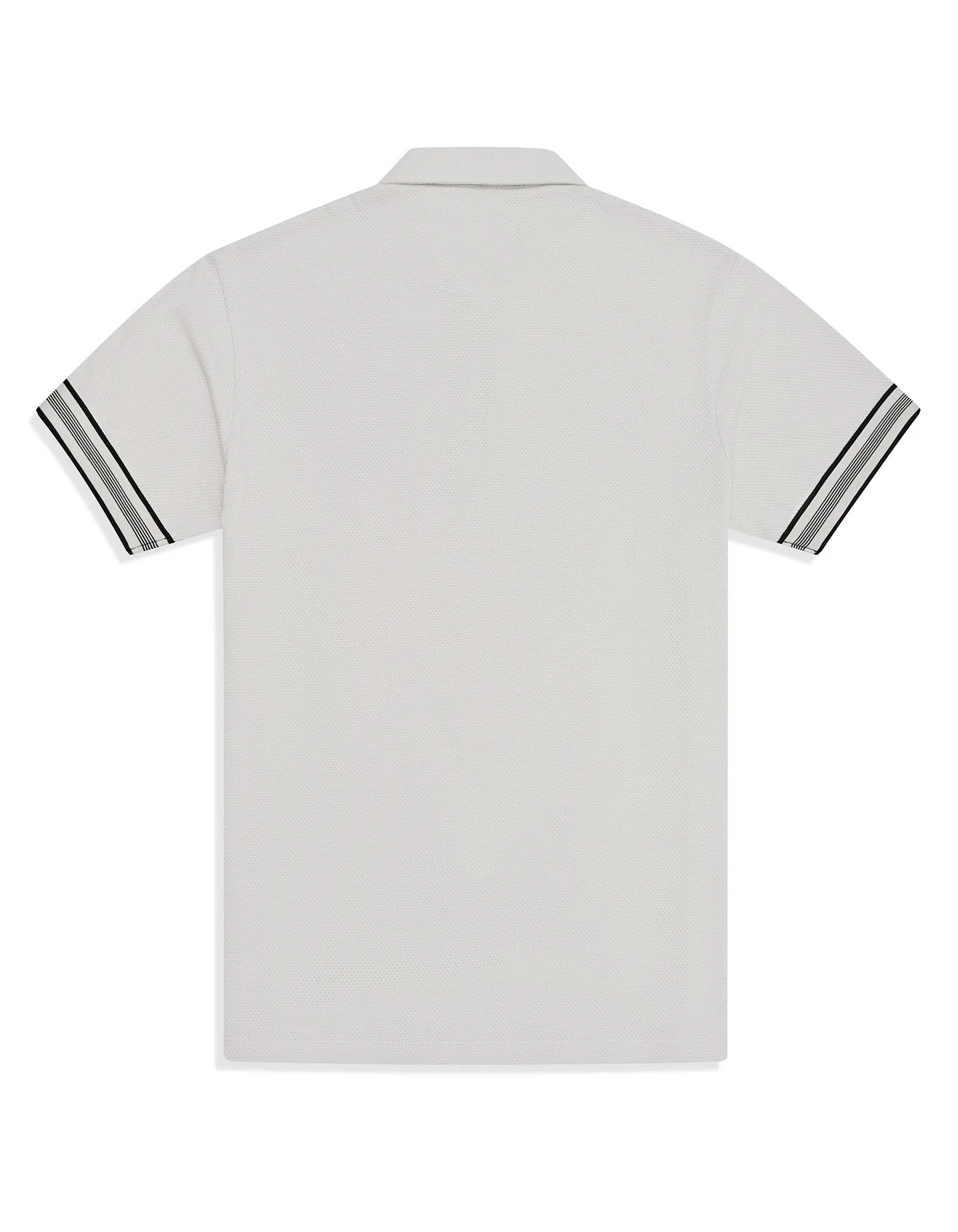 Chrome Textured Pique Polo Shirt - Image 5