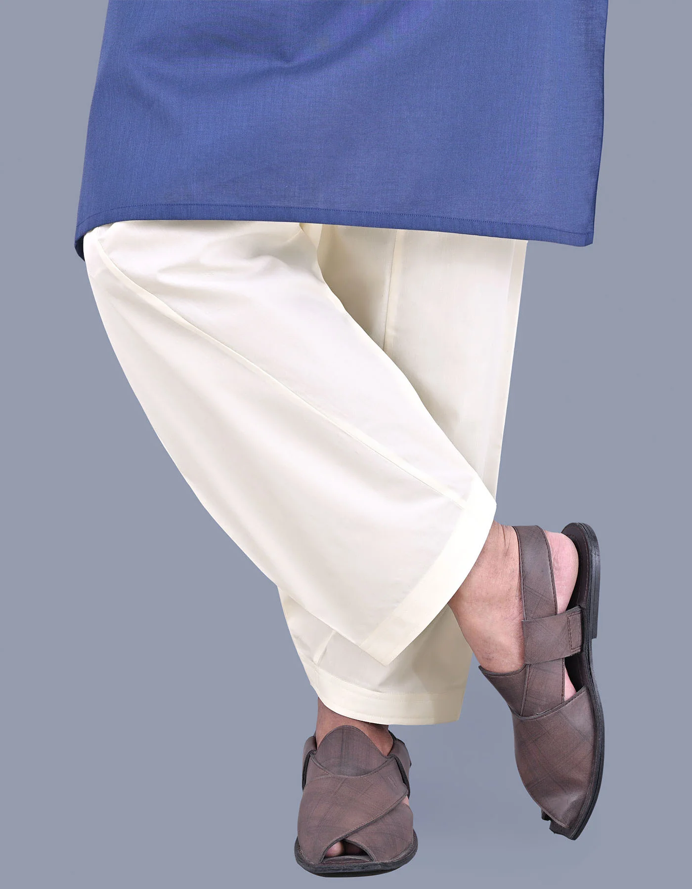 Cream Plain Shalwar - Image 3