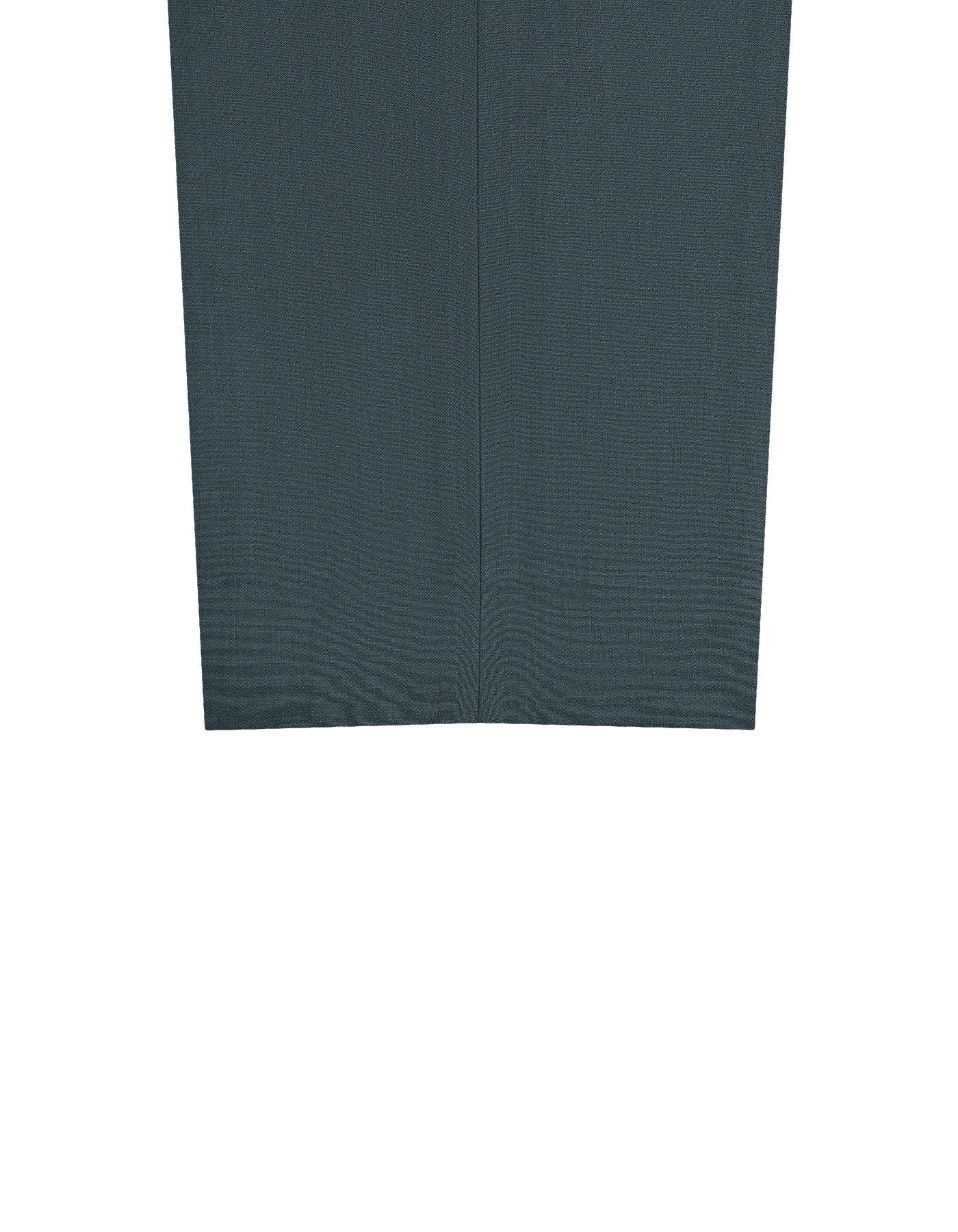 Green Plain Tailored Smart Fit Formal Trouser - Image 3