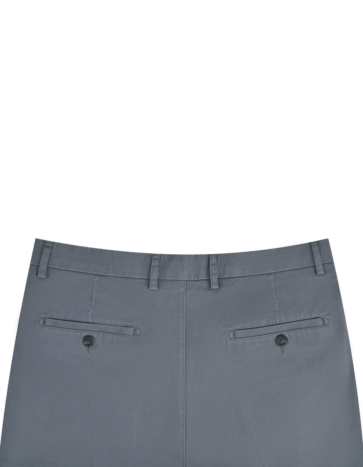 Grey Classic Fit Cotton Trouser - Image 3