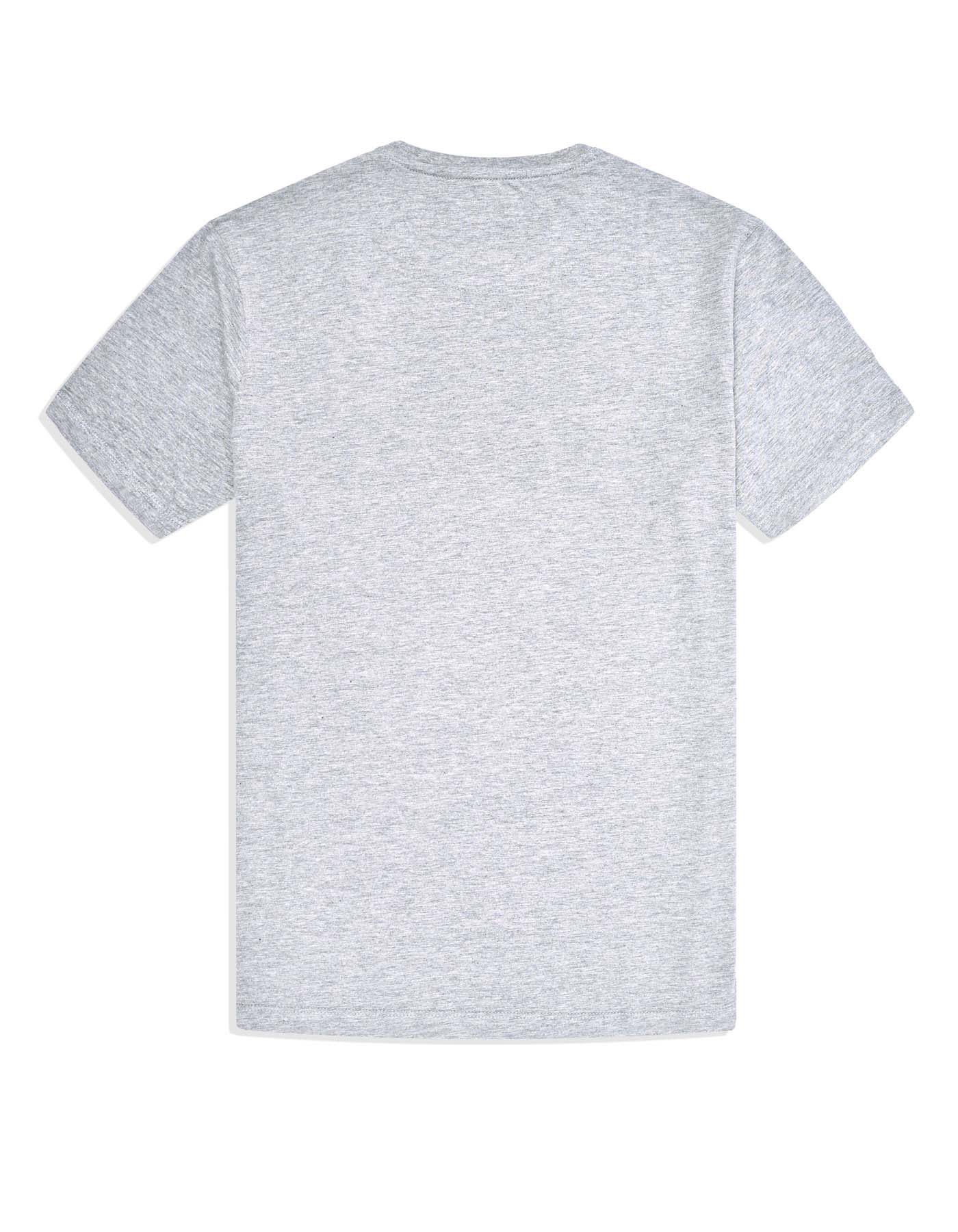 Heather Grey Plain Basic Tee - Image 5