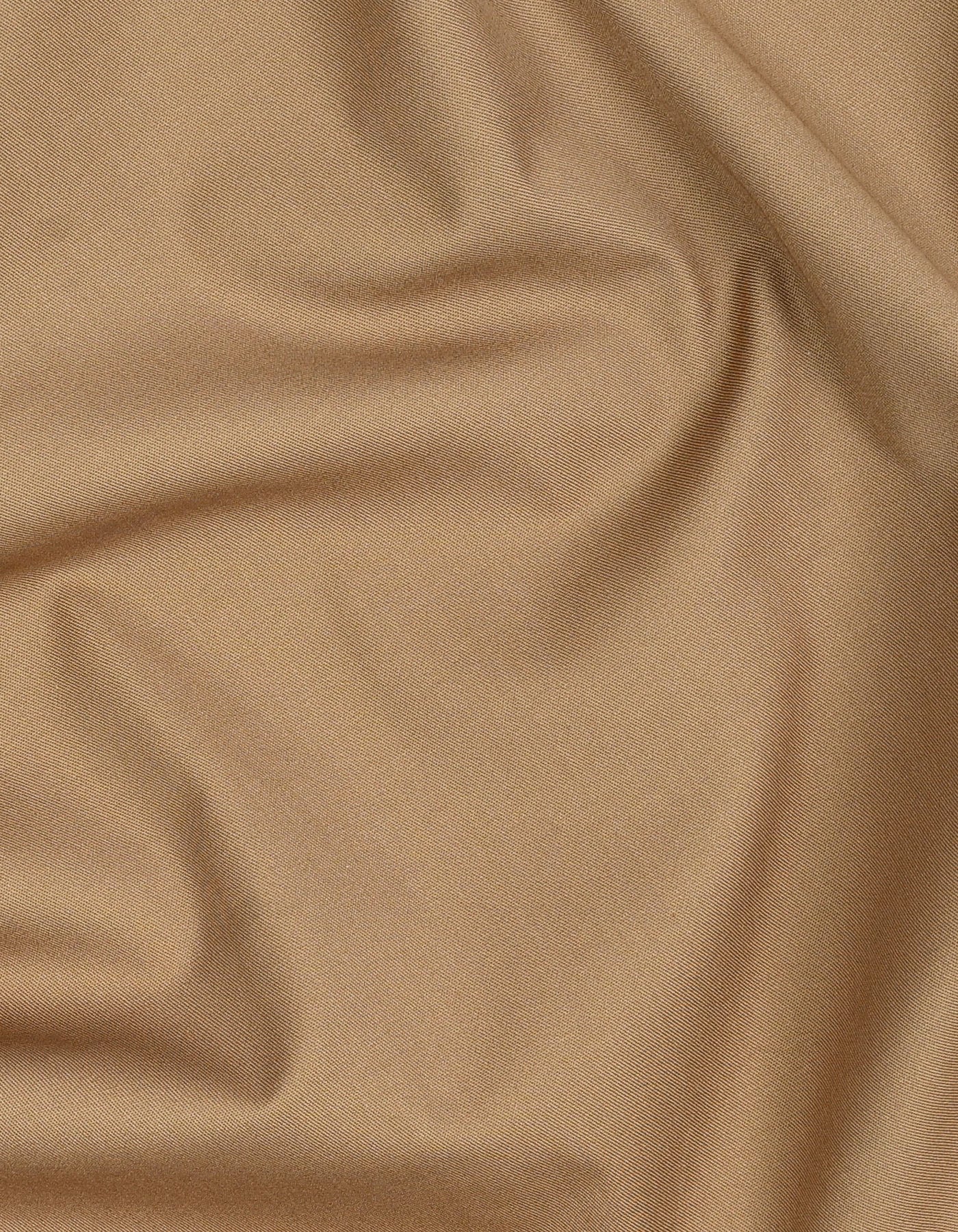 Khaki Plain Classic Fit Shirt - Image 4