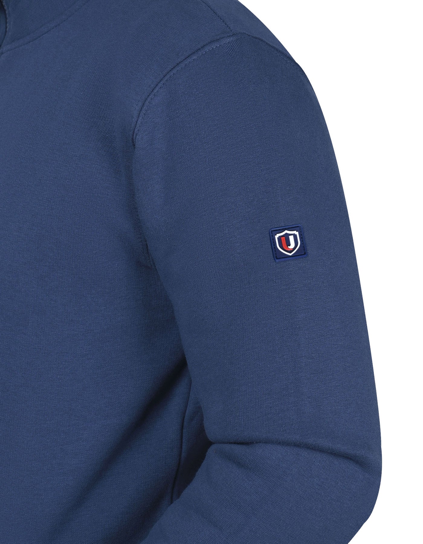 M Blue Plain Half Zipper - Image 3