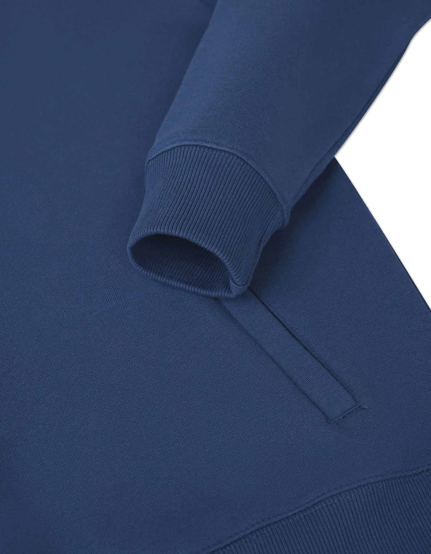 M Blue Plain Half Zipper - Image 4