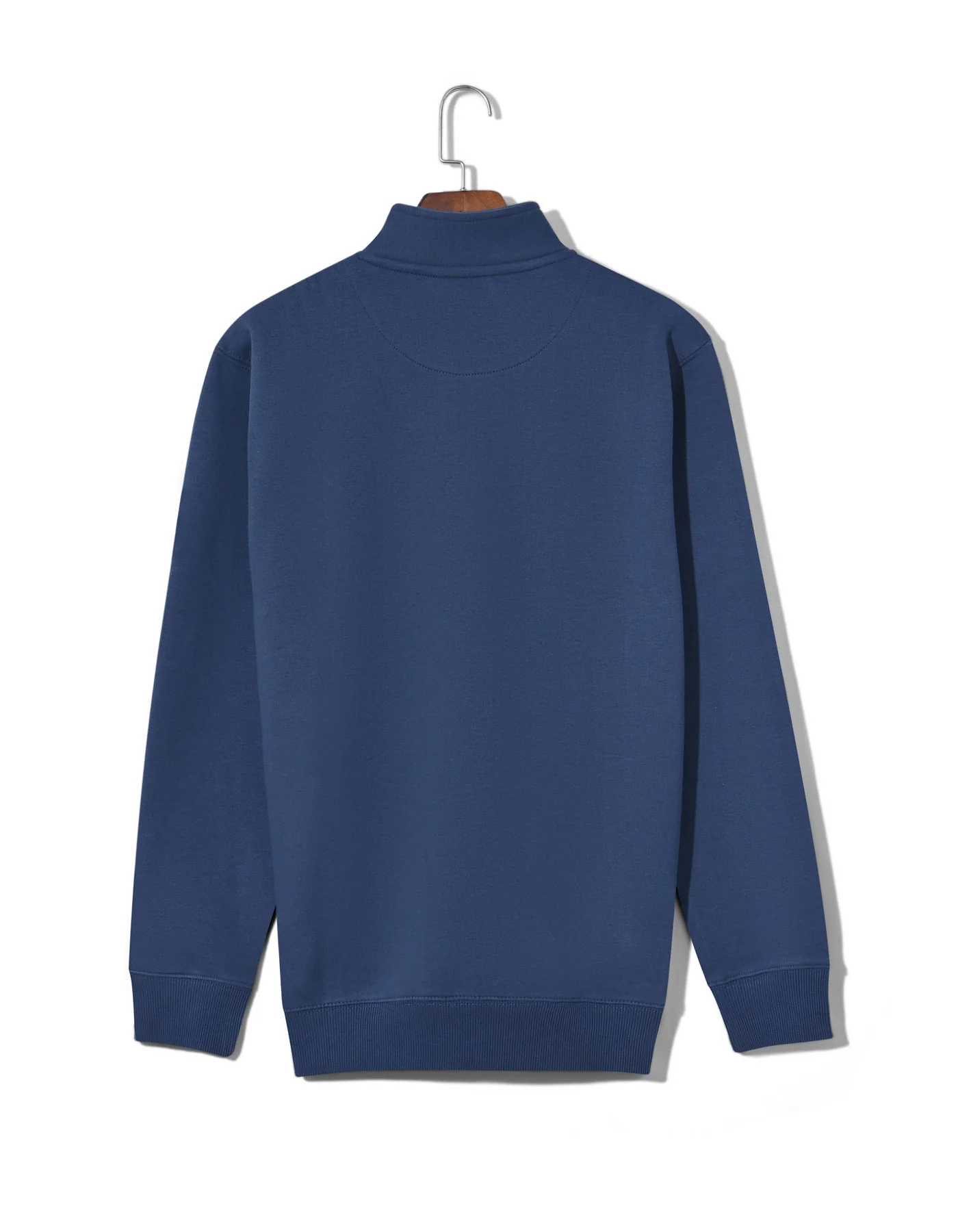 M Blue Plain Half Zipper - Image 6