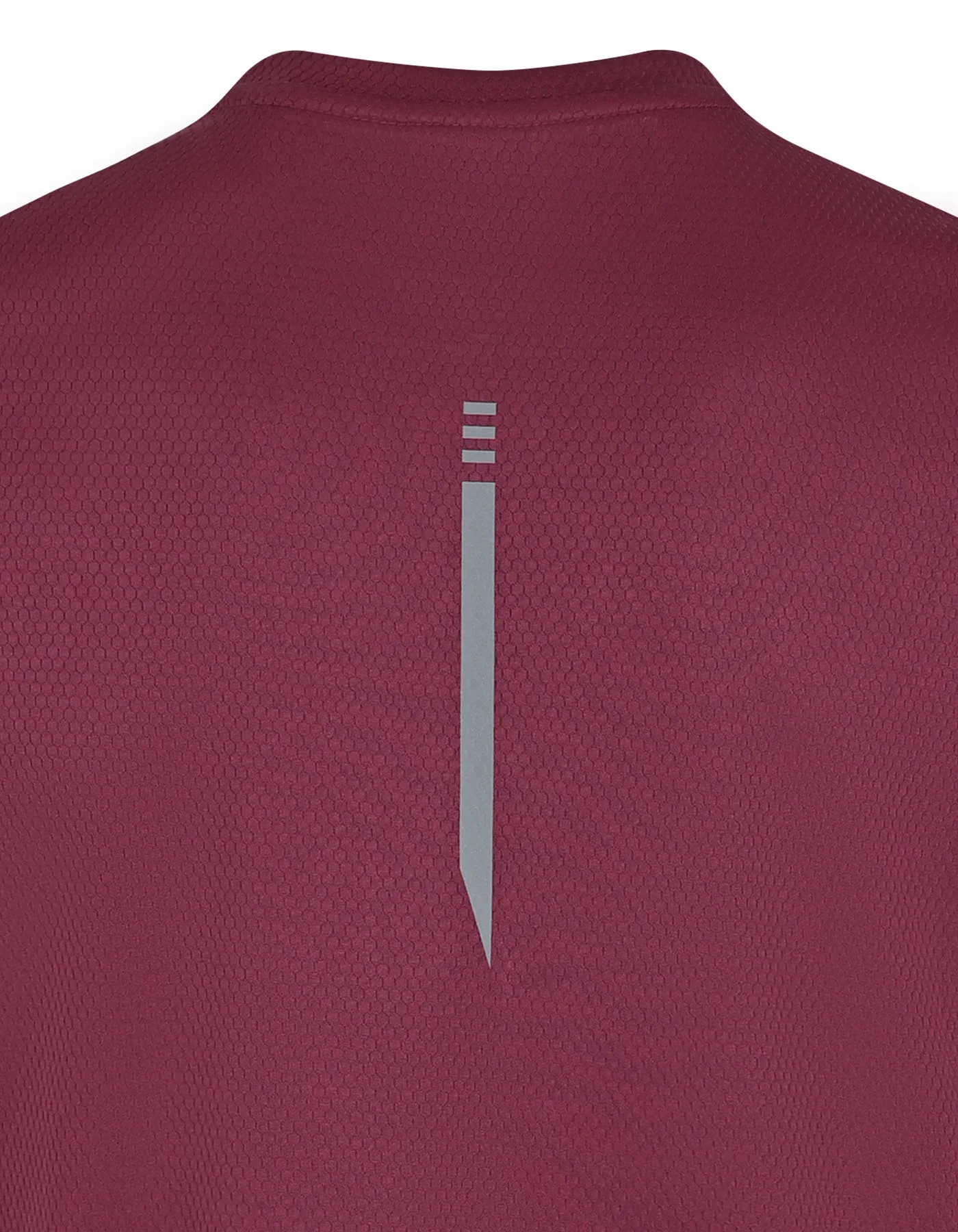 Maroon Plain Muscle Flex Gym Tee - Image 4
