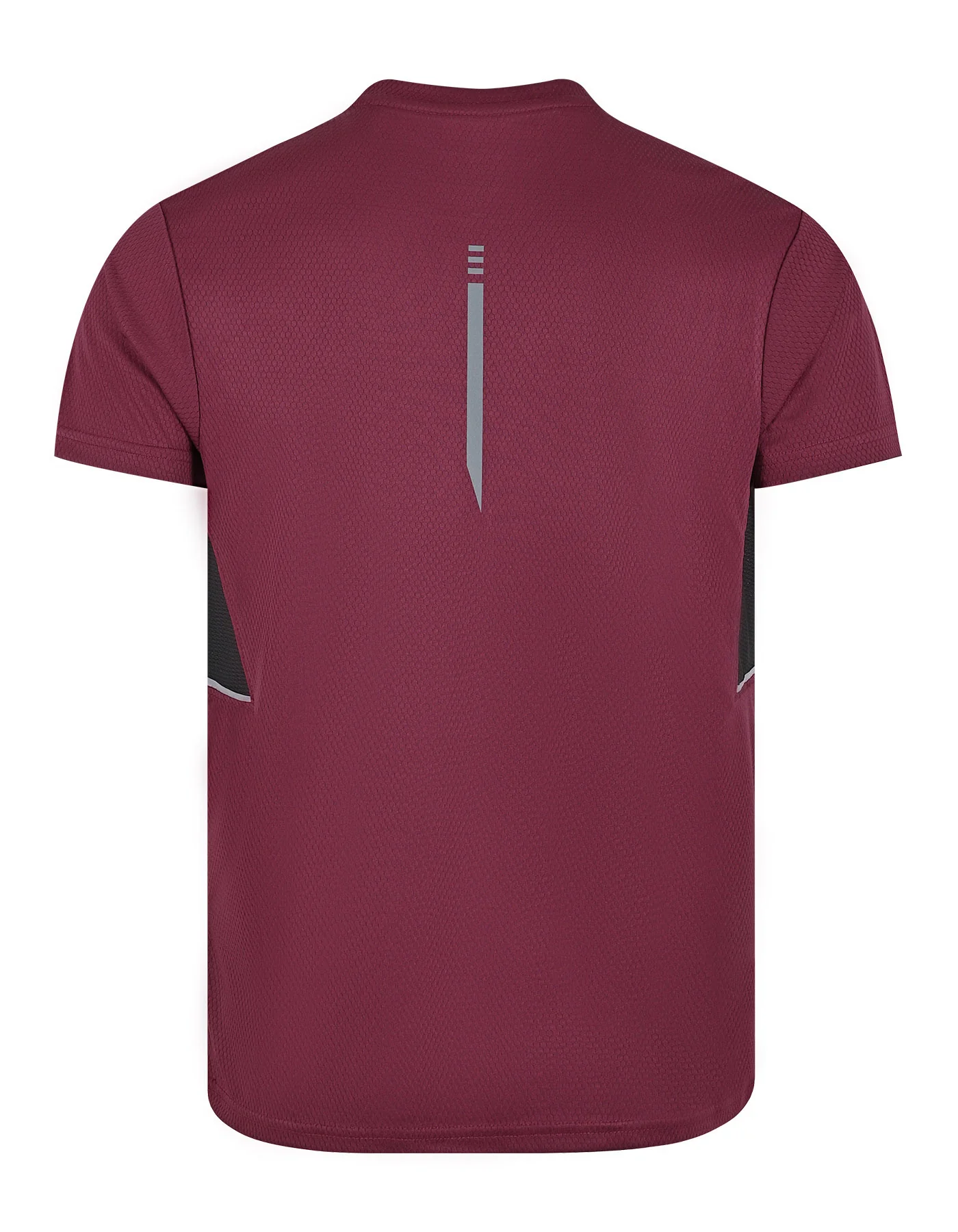 Maroon Plain Muscle Flex Gym Tee - Image 5