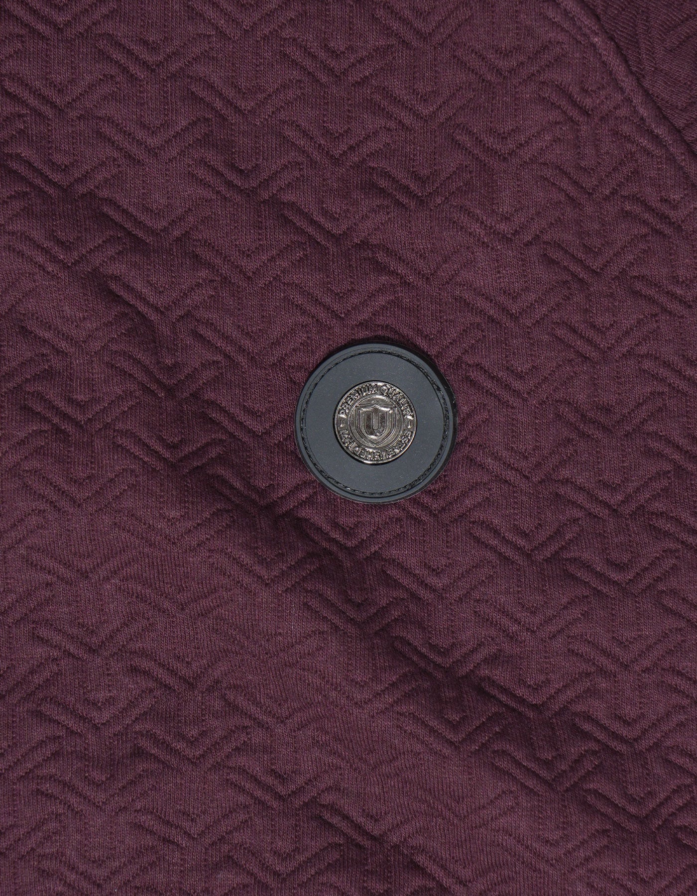 Maroon Texture Full Zipper - Image 5