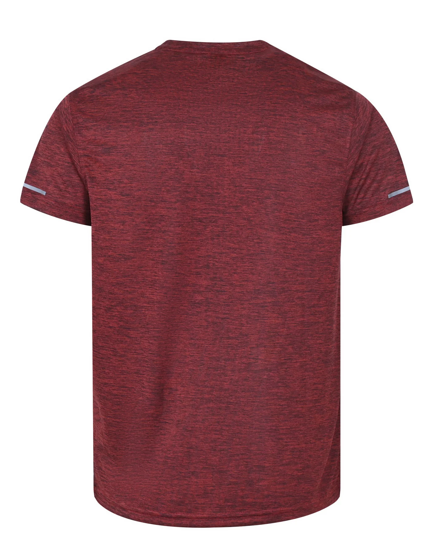 Maroon Textured Slub Gym Tee - Image 6