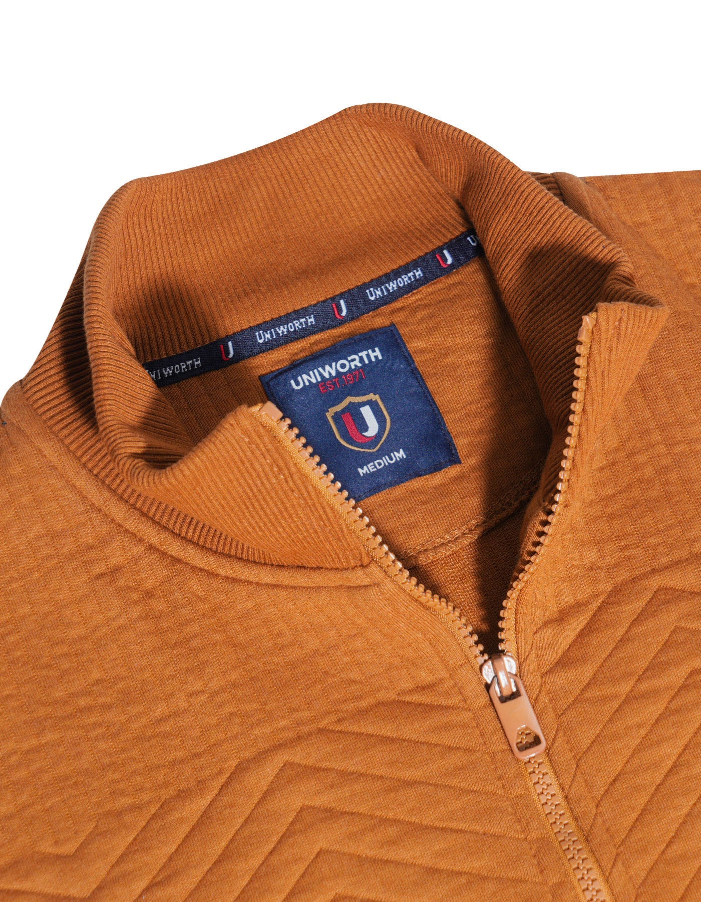 Mustard Texture Full Zipper - Image 4