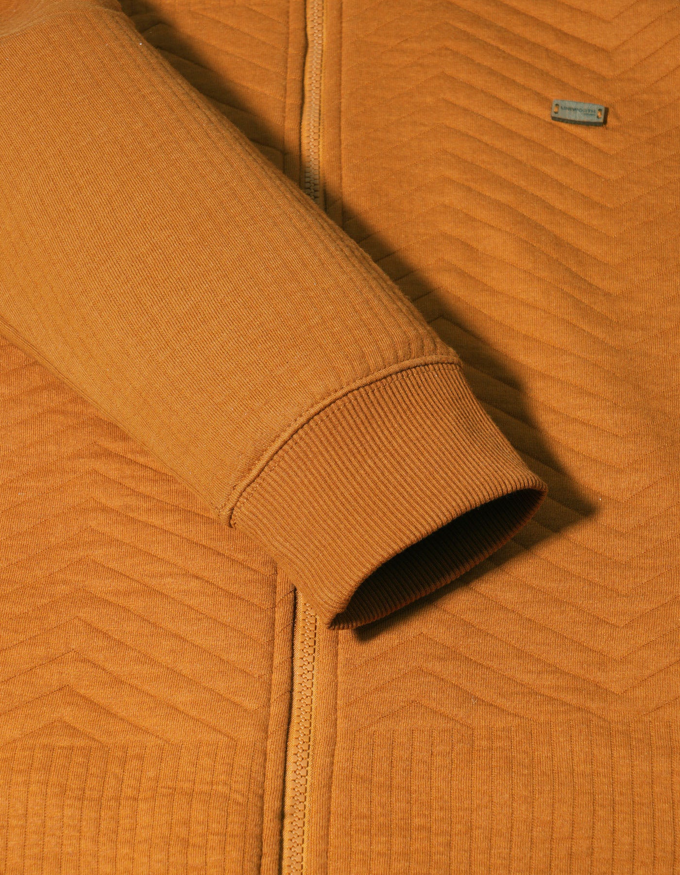 Mustard Texture Full Zipper - Image 5