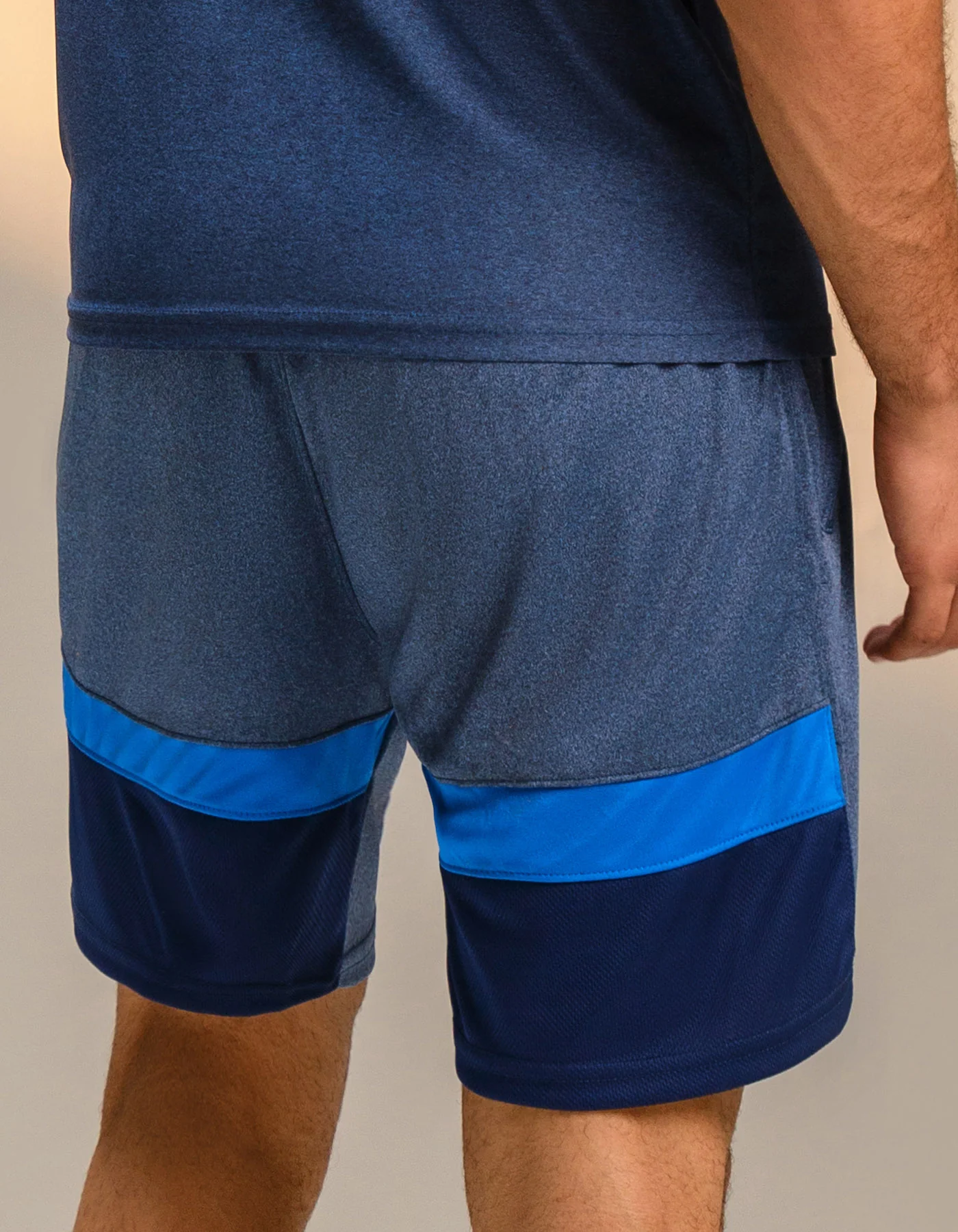 Navy Easy Fit Active Shorts - Image 3