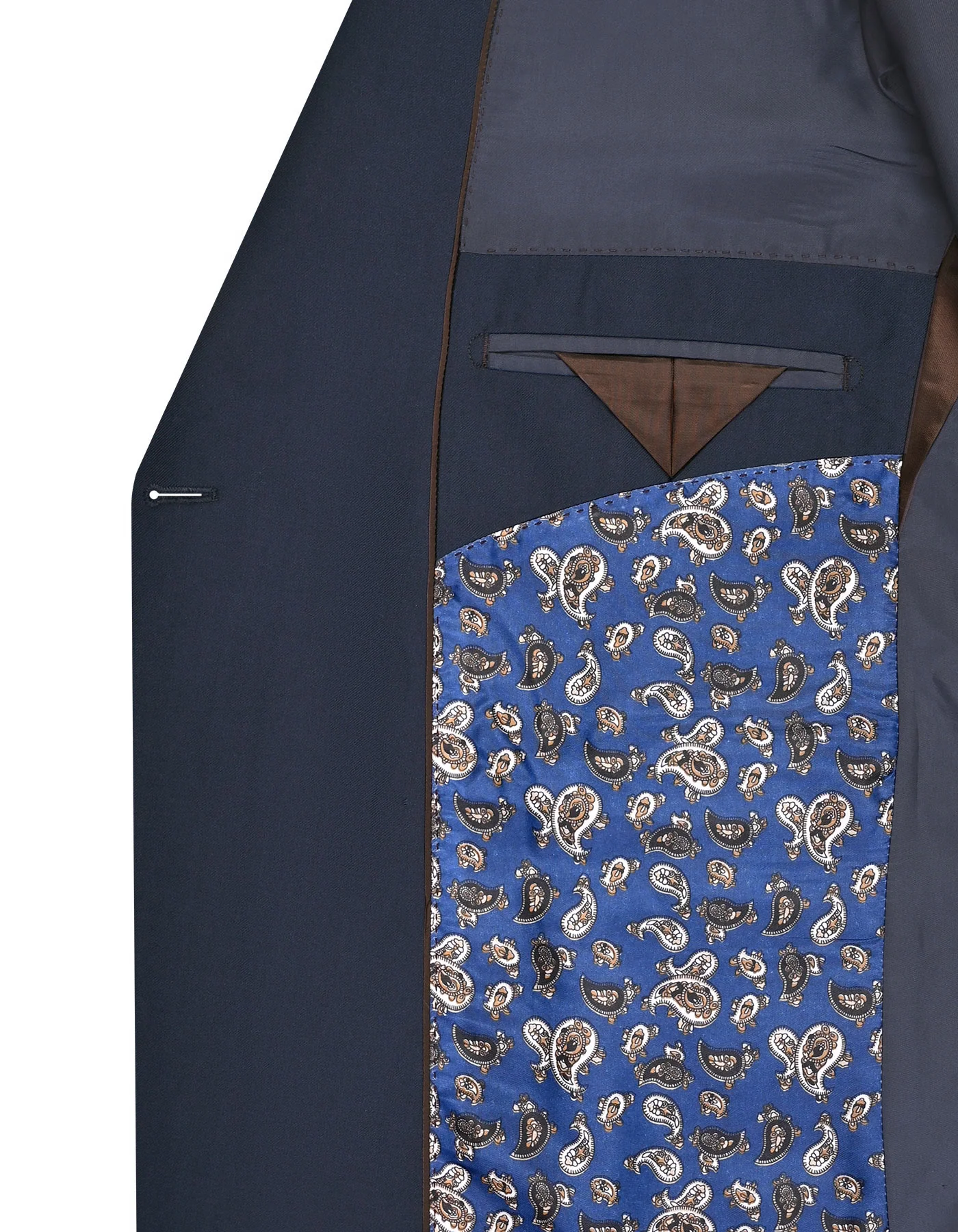 Navy Plain Classic Fit Suit - Image 5