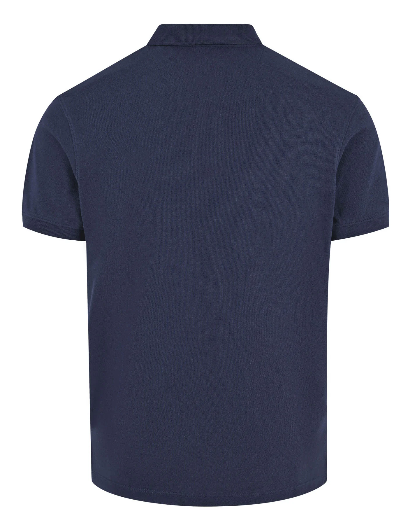 Navy Plain Pique Polo Shirt - Image 6