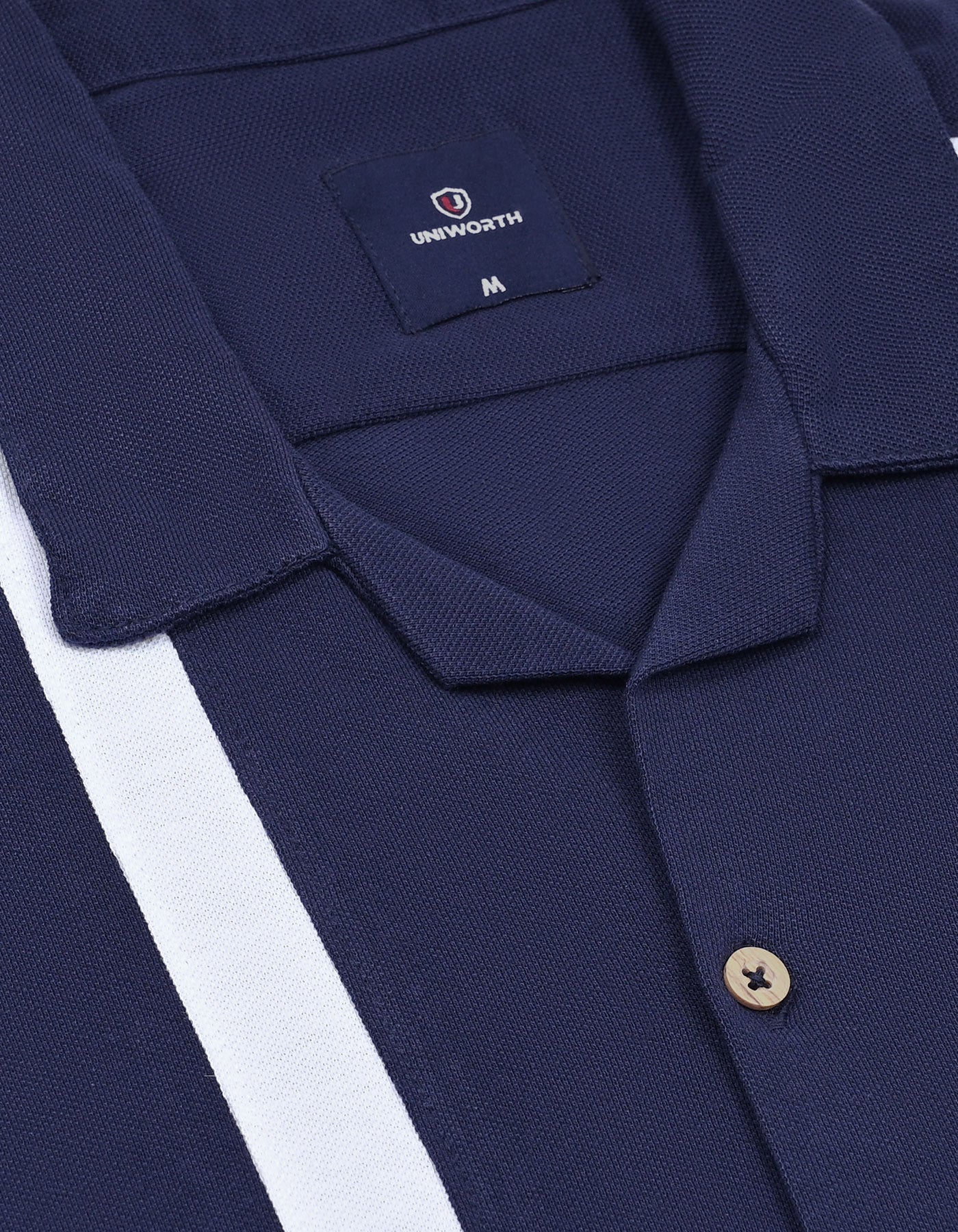 Navy Resort Collar Shirt - Image 3