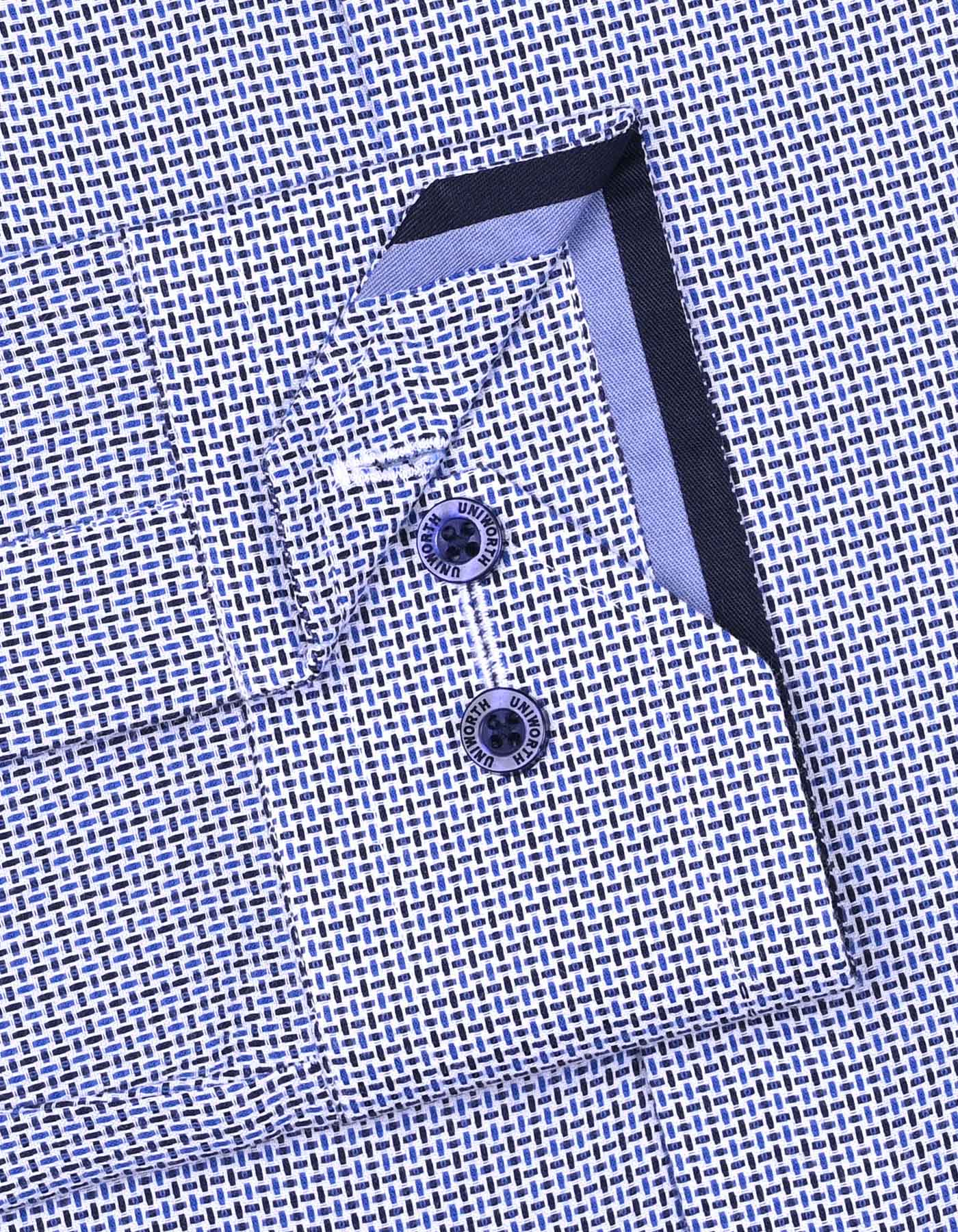 Navy Self Tailored Smart Fit Shirt - Image 3