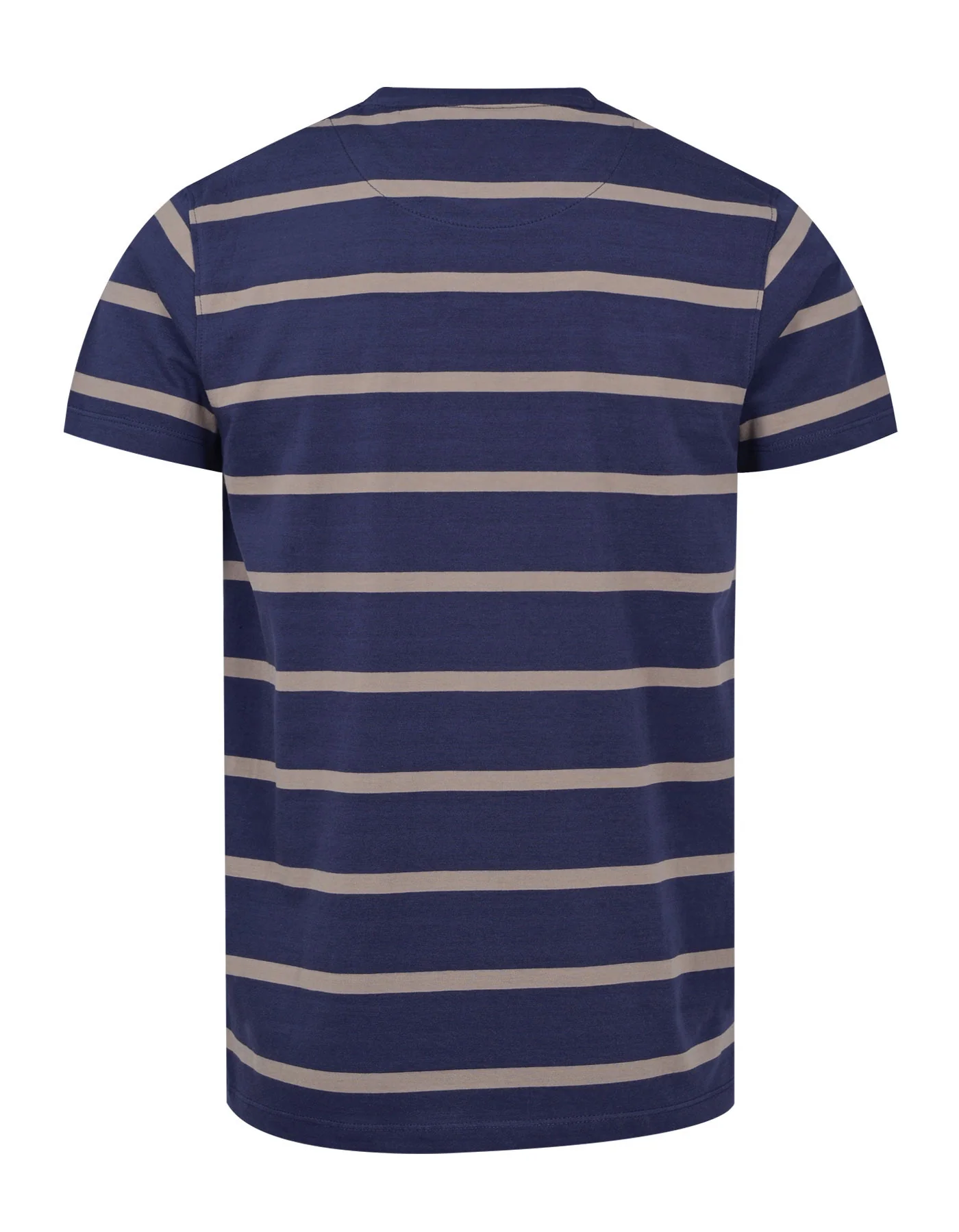 Navy Stripe Crew Neck T-Shirt - Image 7