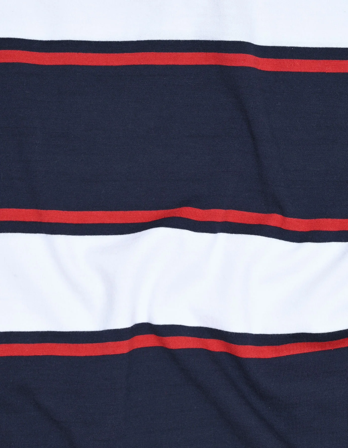 Navy Stripe Jersey Rugby Polo - Image 5
