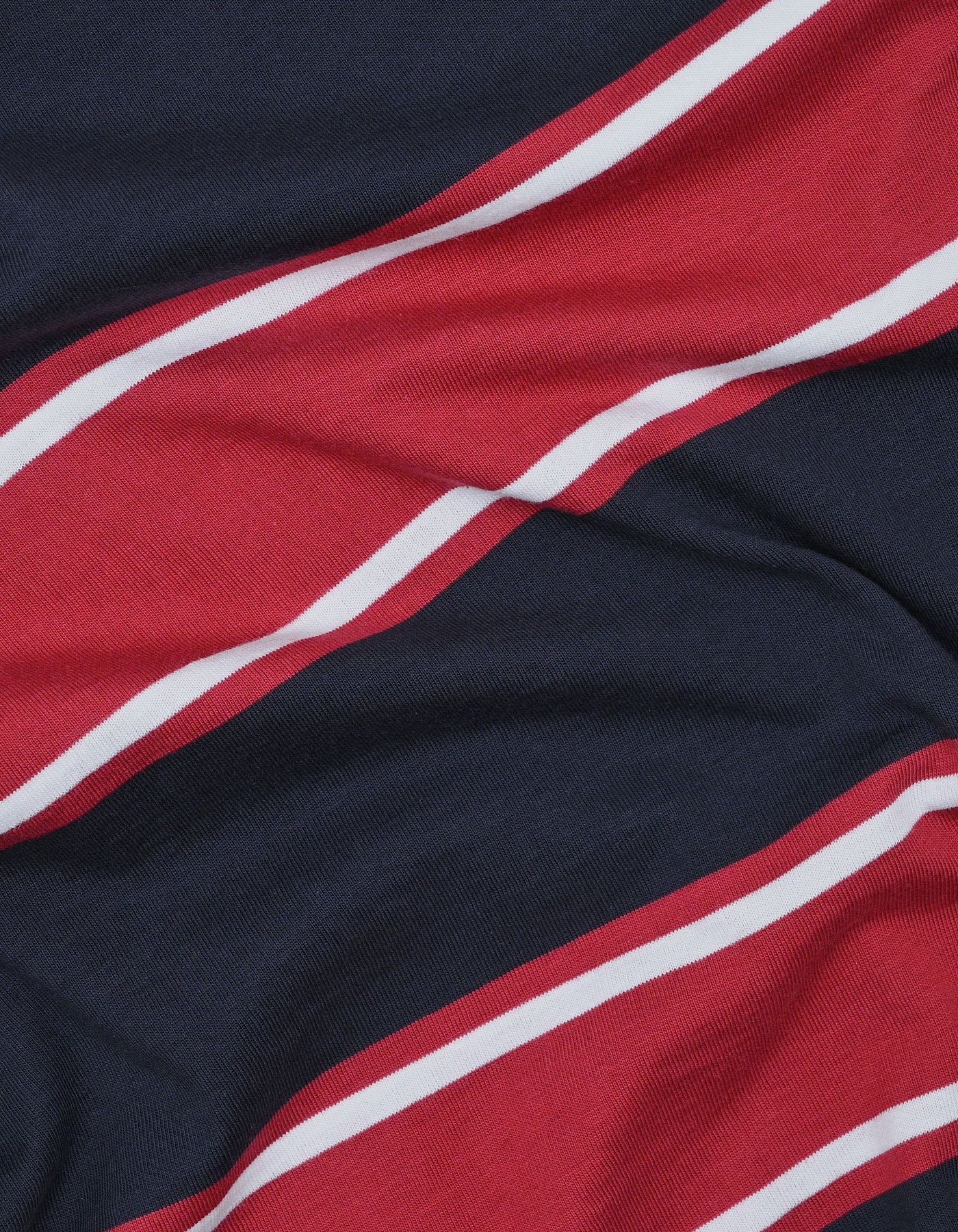 Navy Stripe Jersey Rugby Polo - Image 5