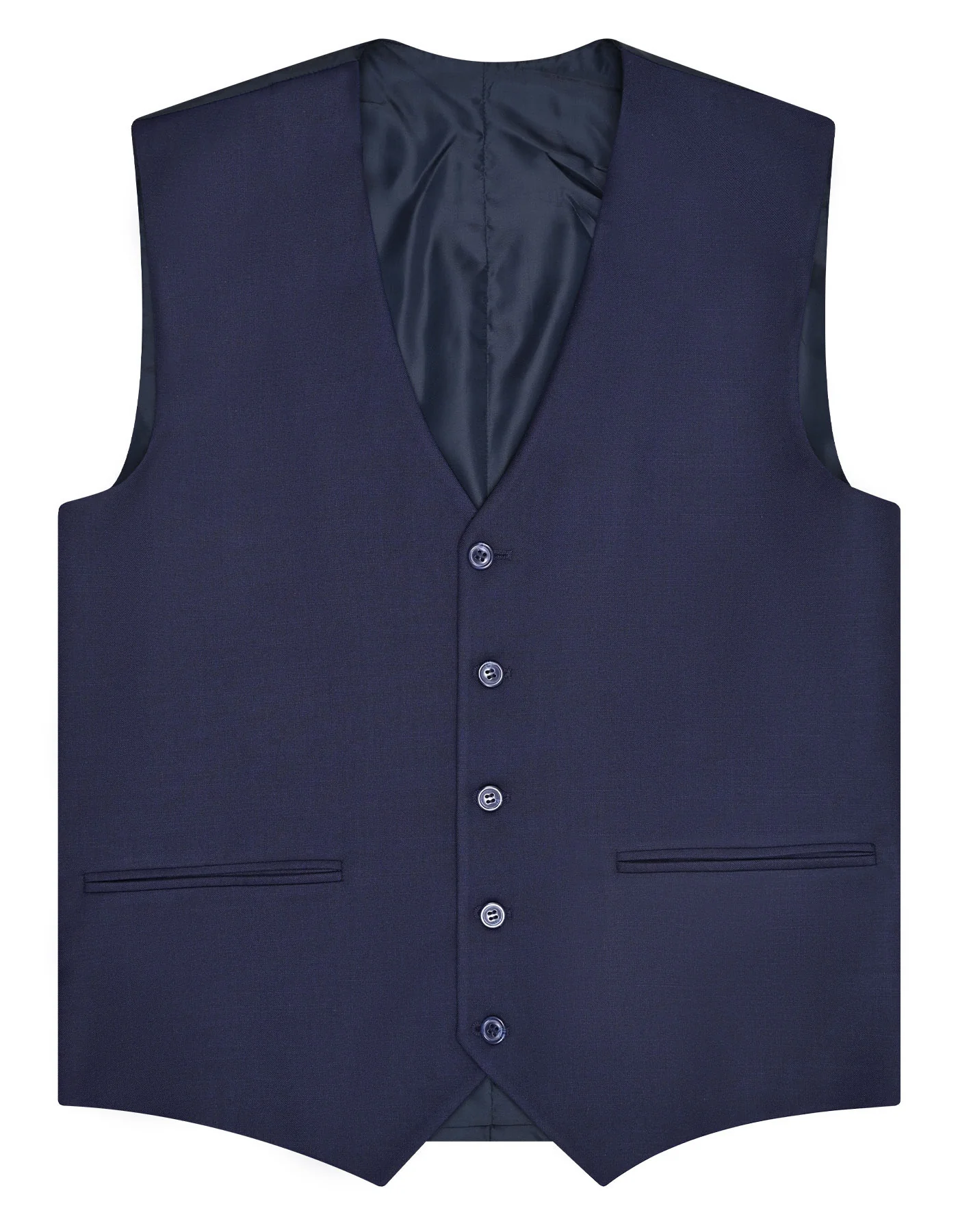 Navy Texture Tailored Smart Fit Suit - Image 3