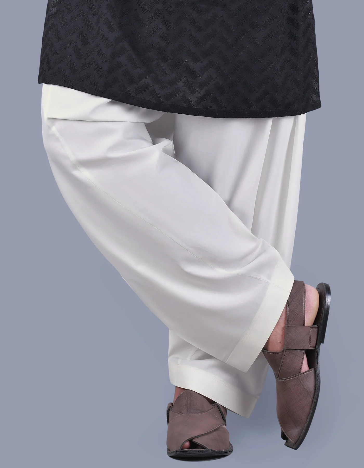 Off White Plain Shalwar - Image 3