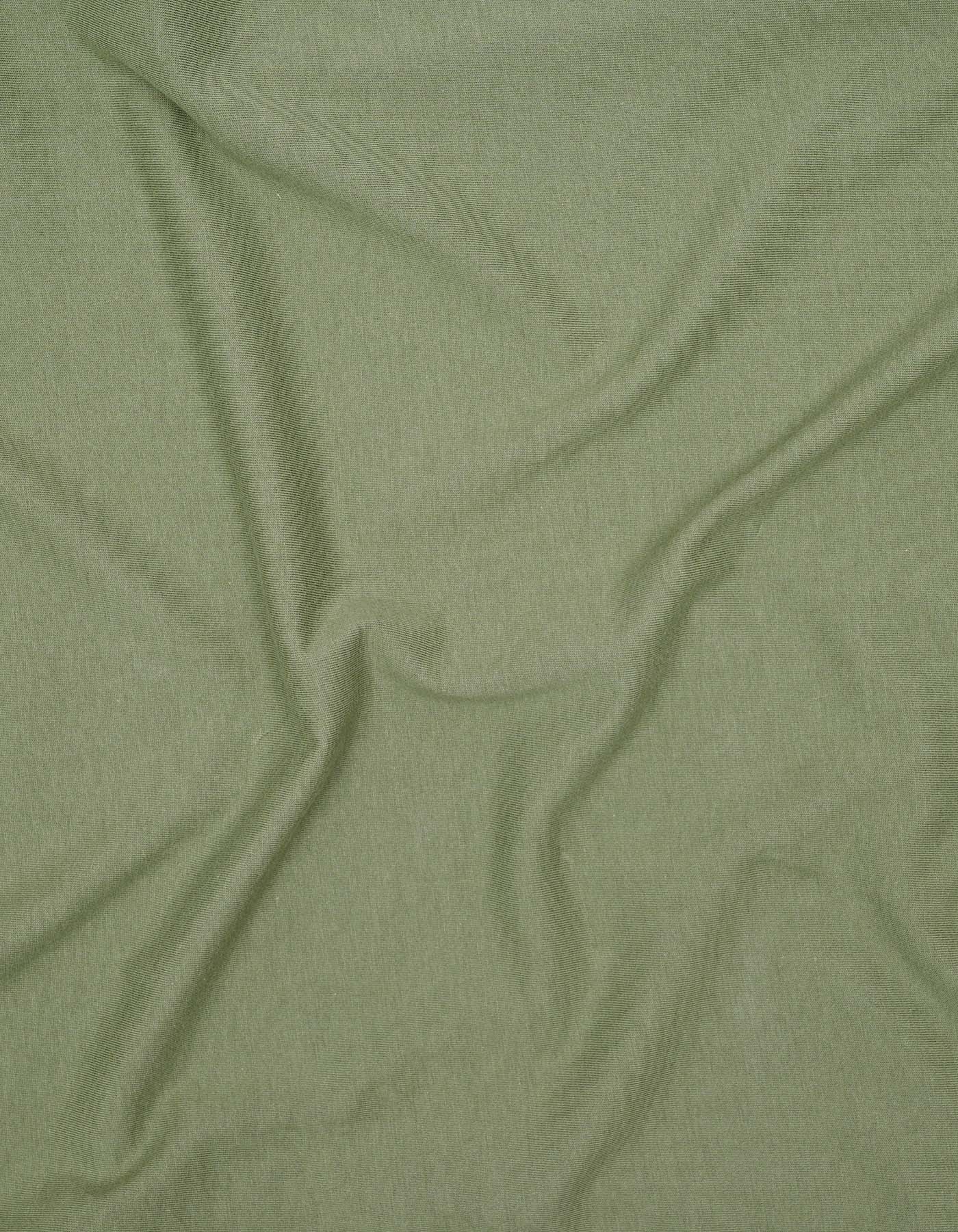 Olive Plain Basic Tee - Image 6