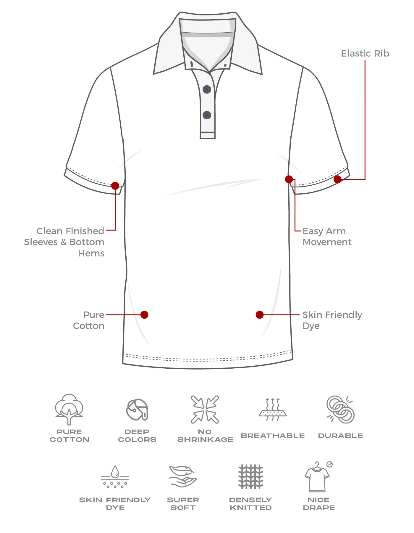 Olive Textured Color Block Polo Shirt - Image 6