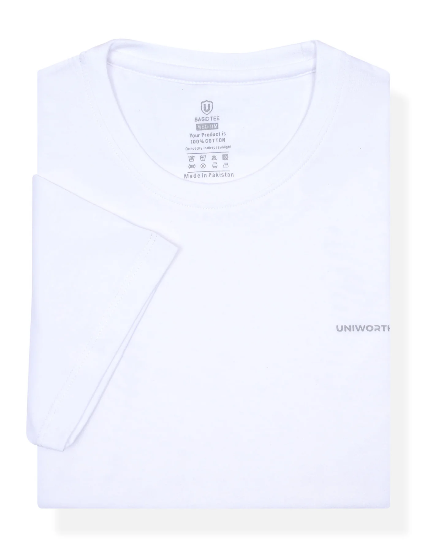 White Plain Basic Tee - Image 3