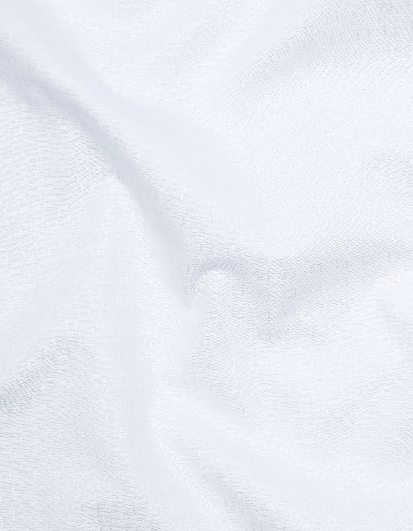 White Self Classic Fit Shirt - Image 4