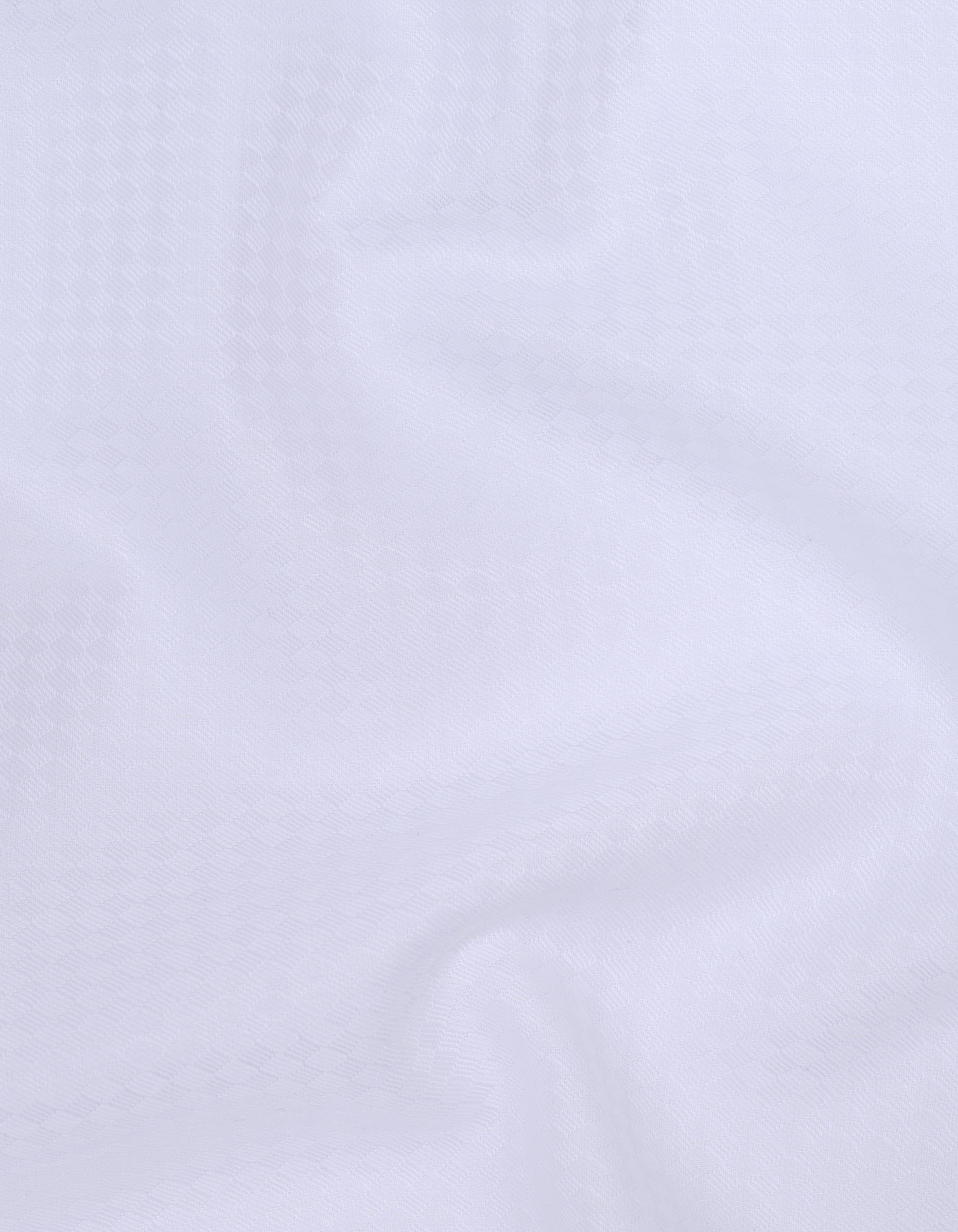 White Self Tailored Smart Fit Shirt - Image 4